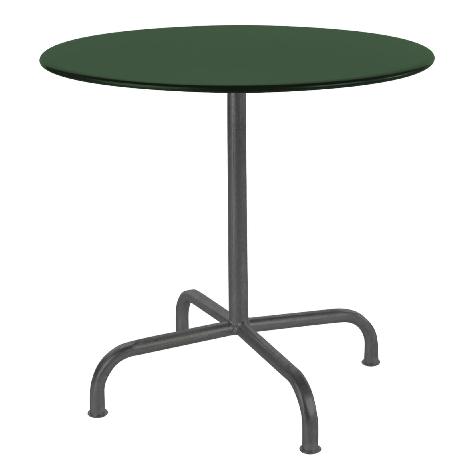 Metall-Tisch Rigi Rund Schaffner / Farbe: Tannengrün