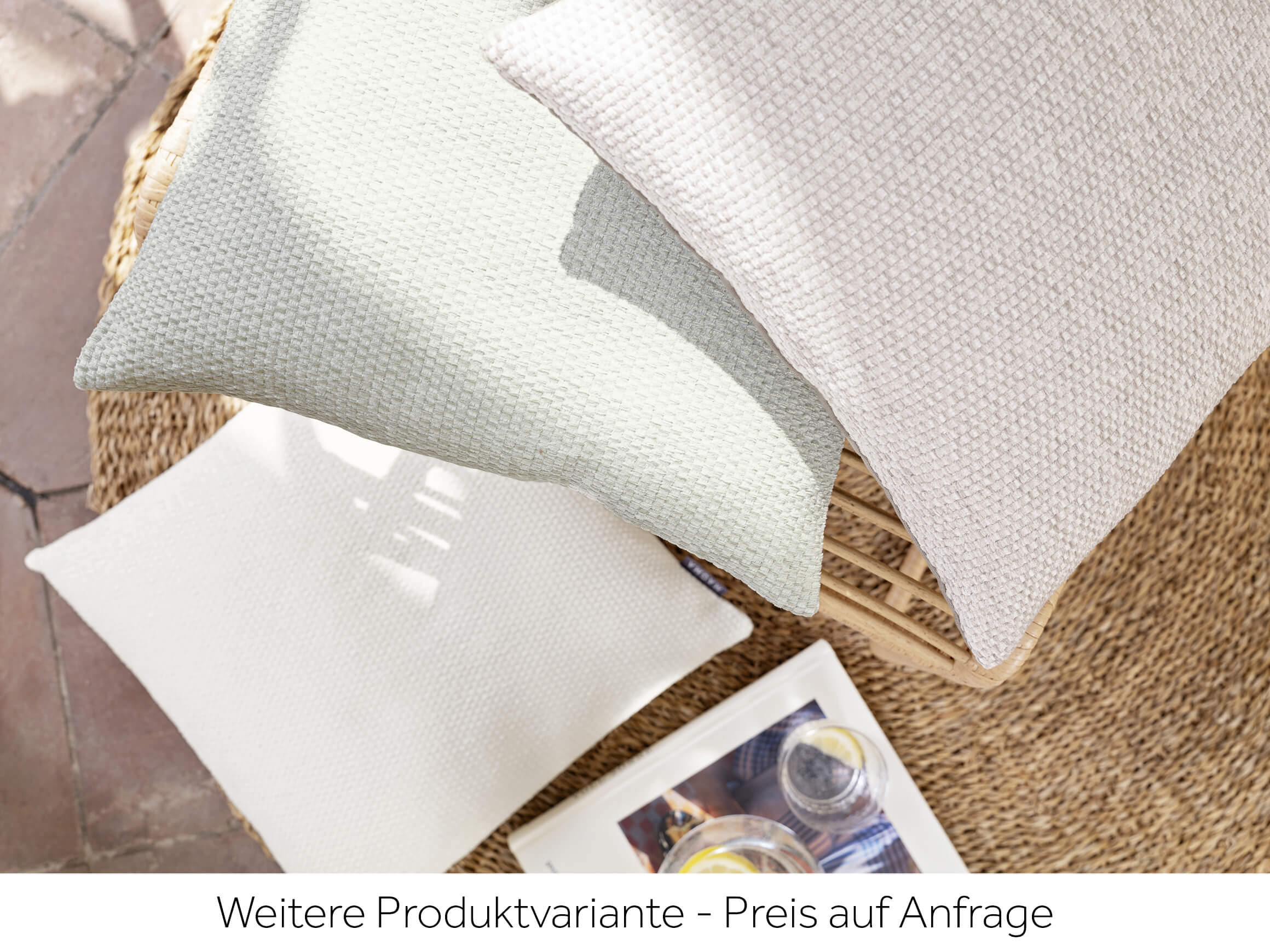 Kissenhülle Cefalu Taupe 45x45 cm Magma