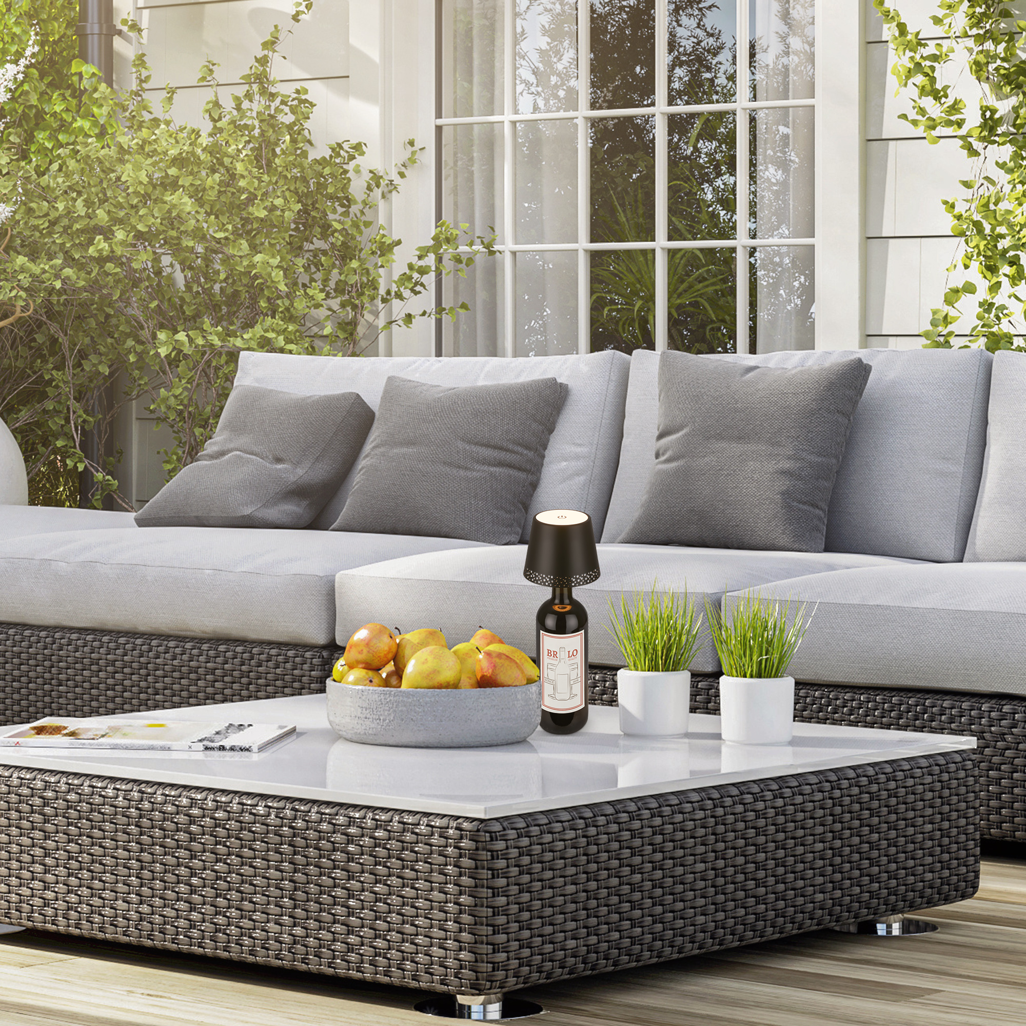 Akku-Flaschenlicht Monique Ribaglob