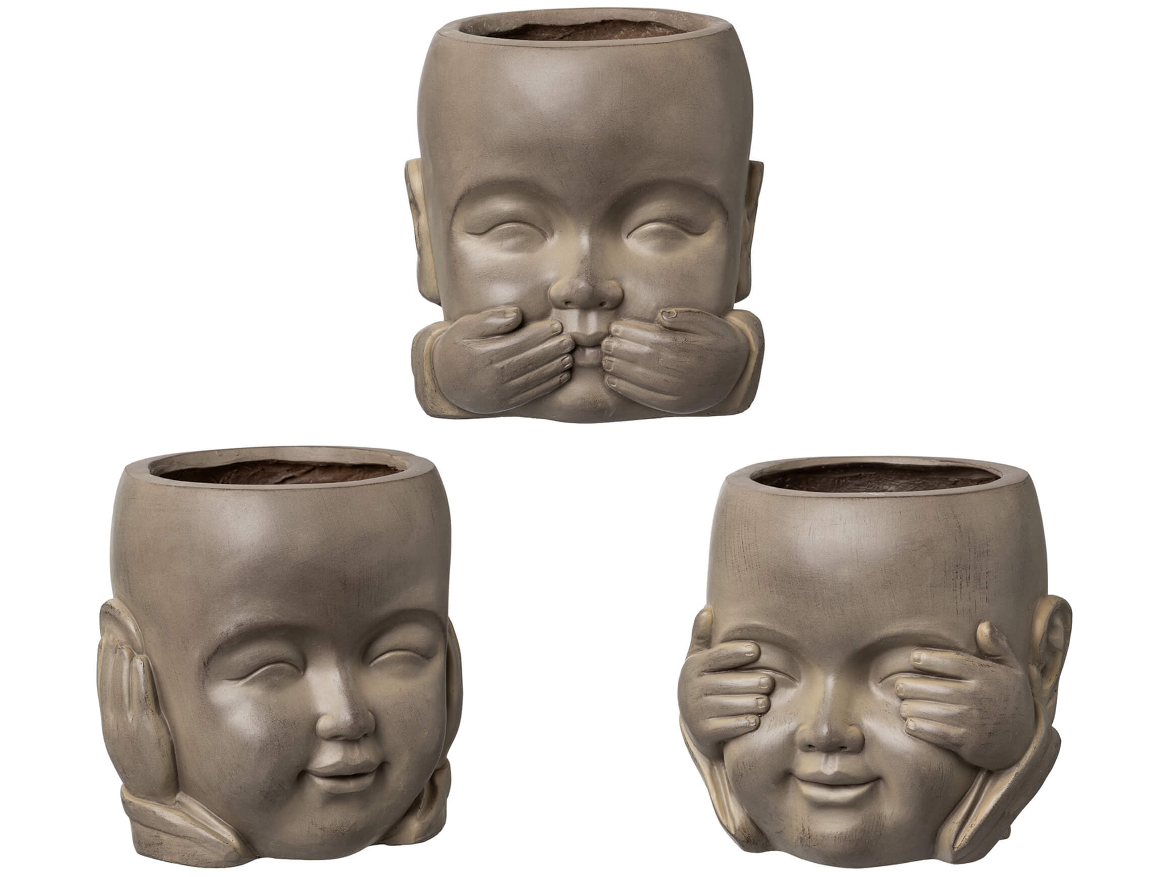 Gasper Figur Buddha Kopf  H: 24 cm  | Schubiger Möbel