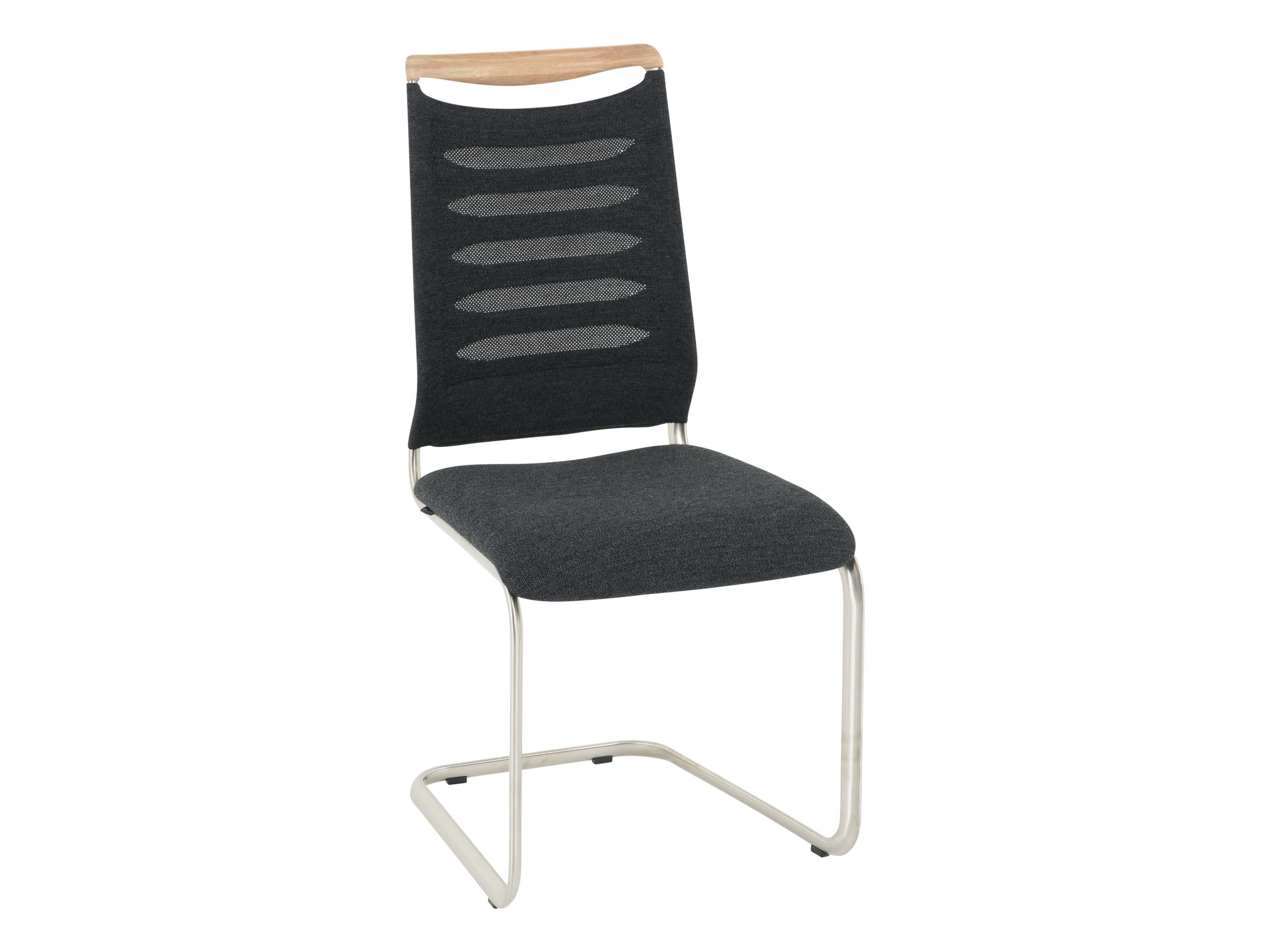 Levin chair from Venjakob, anthracite fabric, w 49 cm d 61 cm h 101 cm
