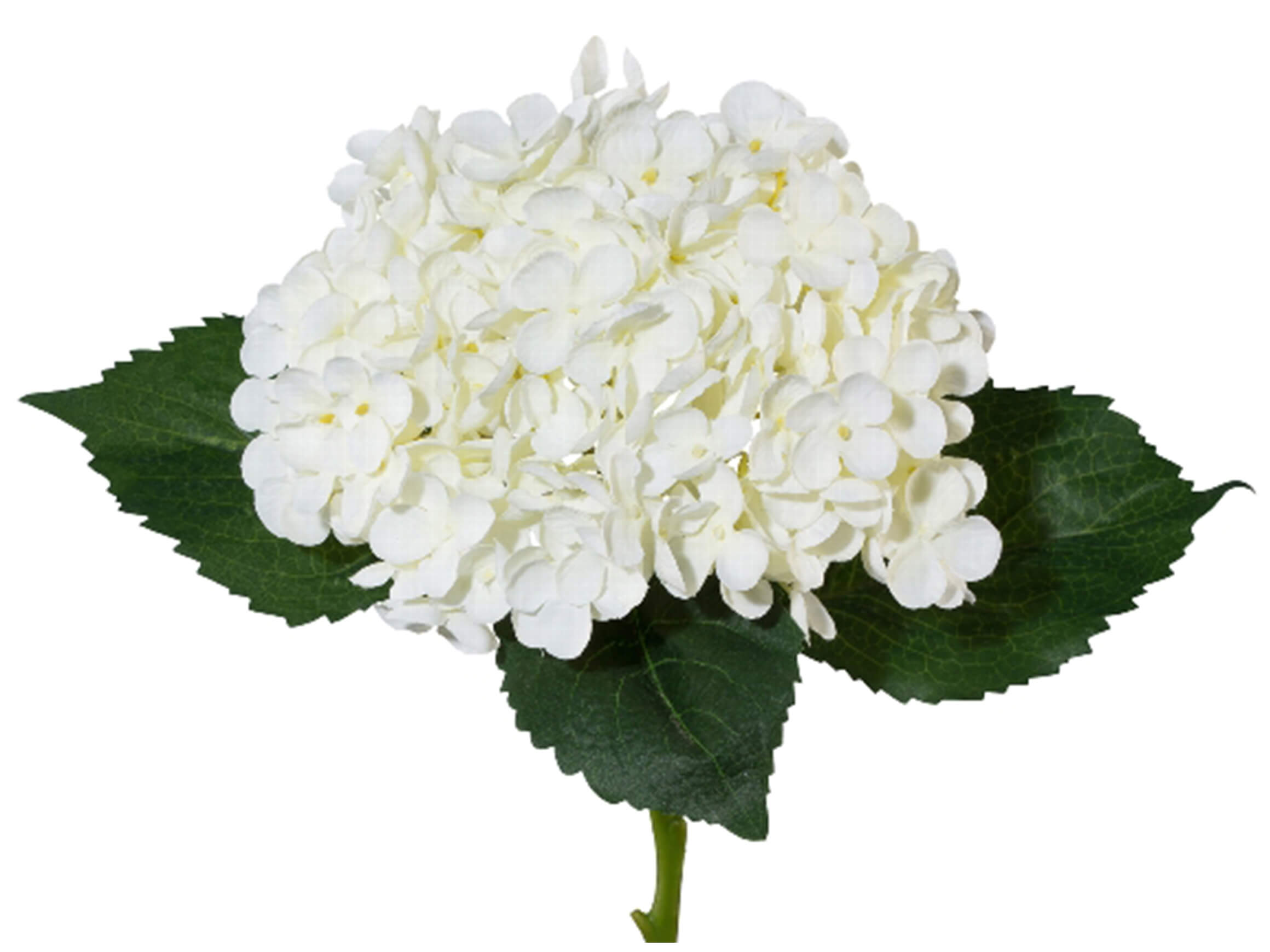 Kunstblume Hortensie Weiss H: 53 cm Gasper