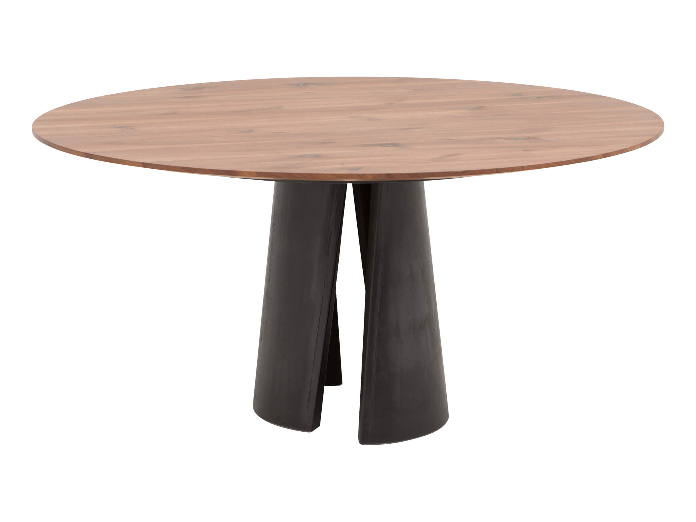 Esstisch Anto, Rund, Nussbaum Massiv Geölt, Durchmesser