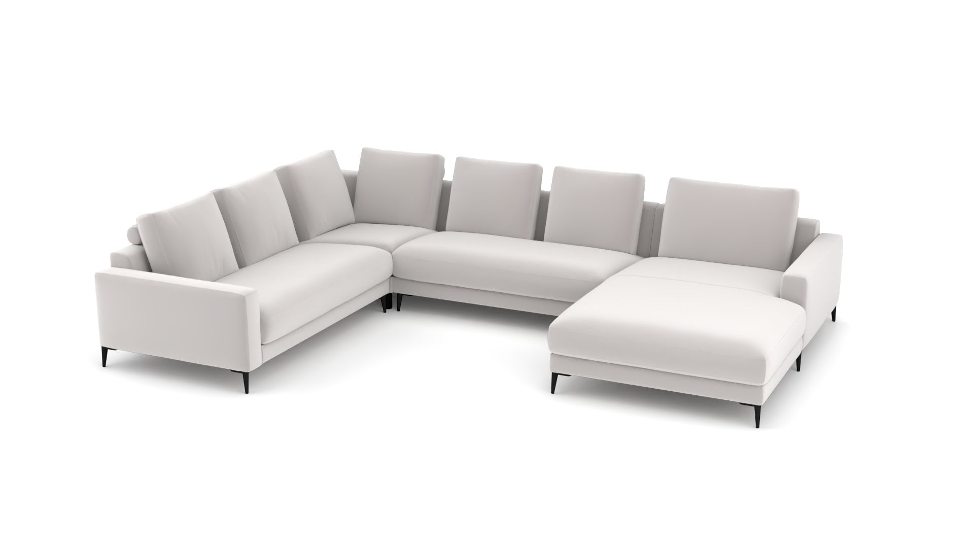 Wohnlandschaft Mercury links – modern, grosszügig, bequem