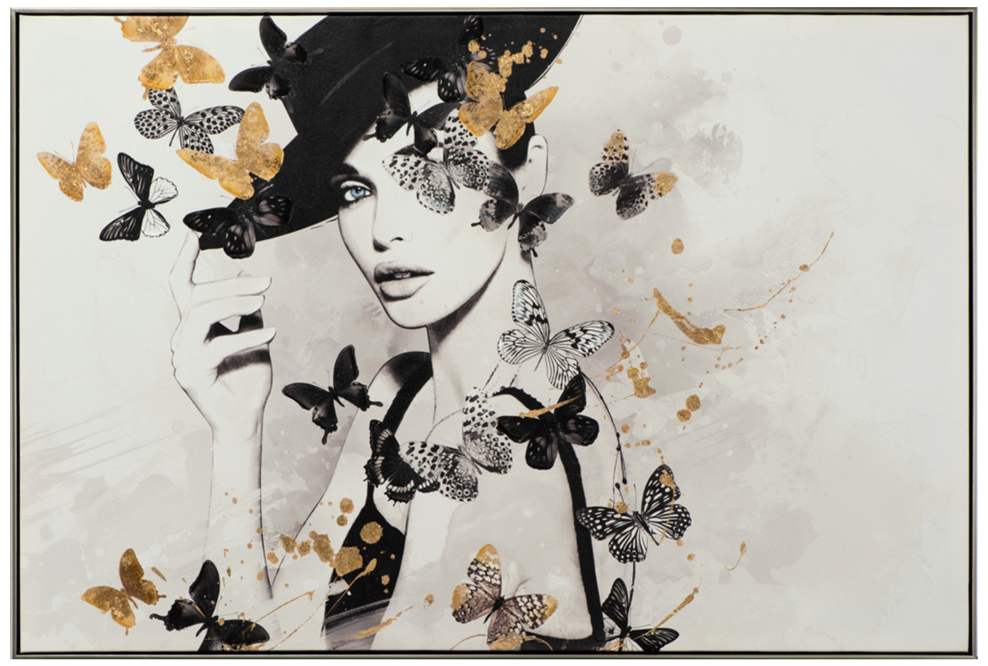 Bild Butterfly Beauty image LAND / Farbe: Schwarz Weiss