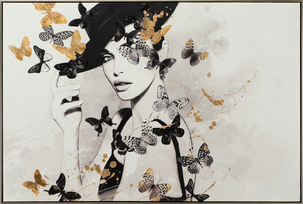 Bild Butterfly Beauty image LAND / Farbe: Schwarz Weiss