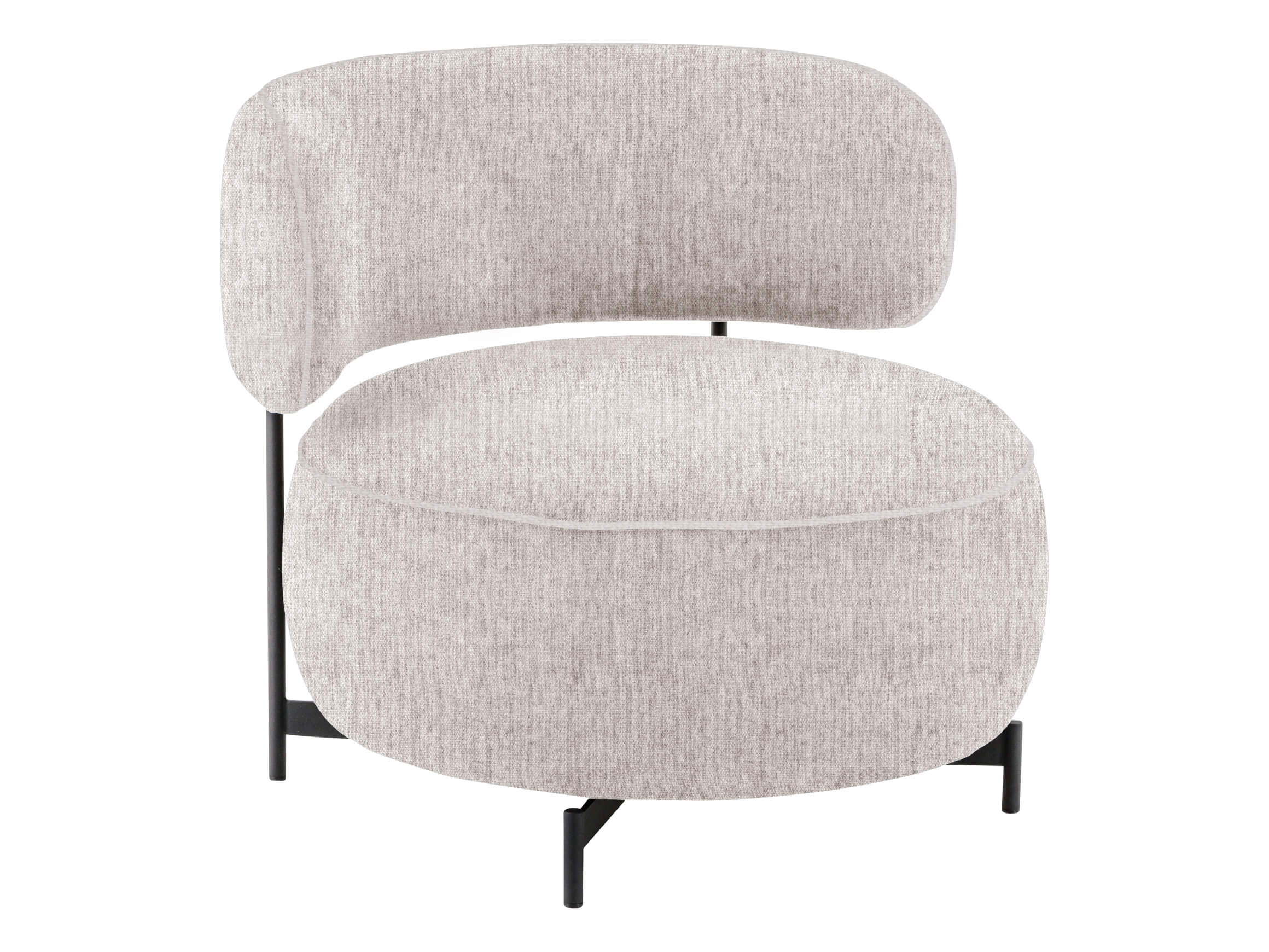 Sessel 8170 Basic Drehbar D: 88 cm Himolla / Farbe: Carrara / Material: Stoff Basic