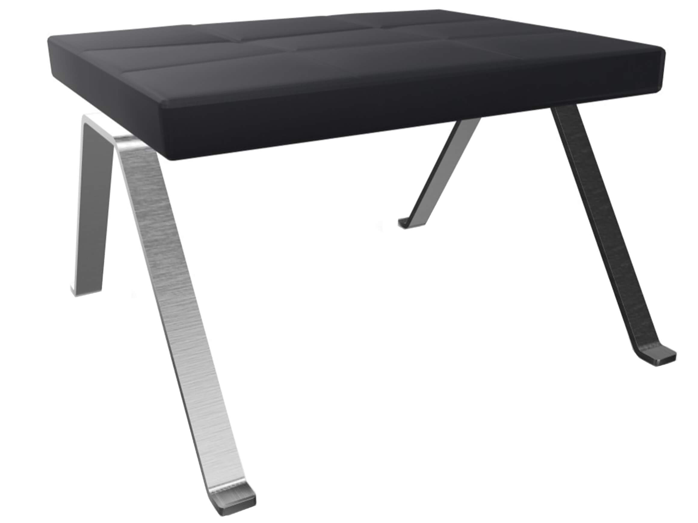 Hocker 1600 Girsberger / Farbe: Schwarz / Bezugsmaterial: Leder