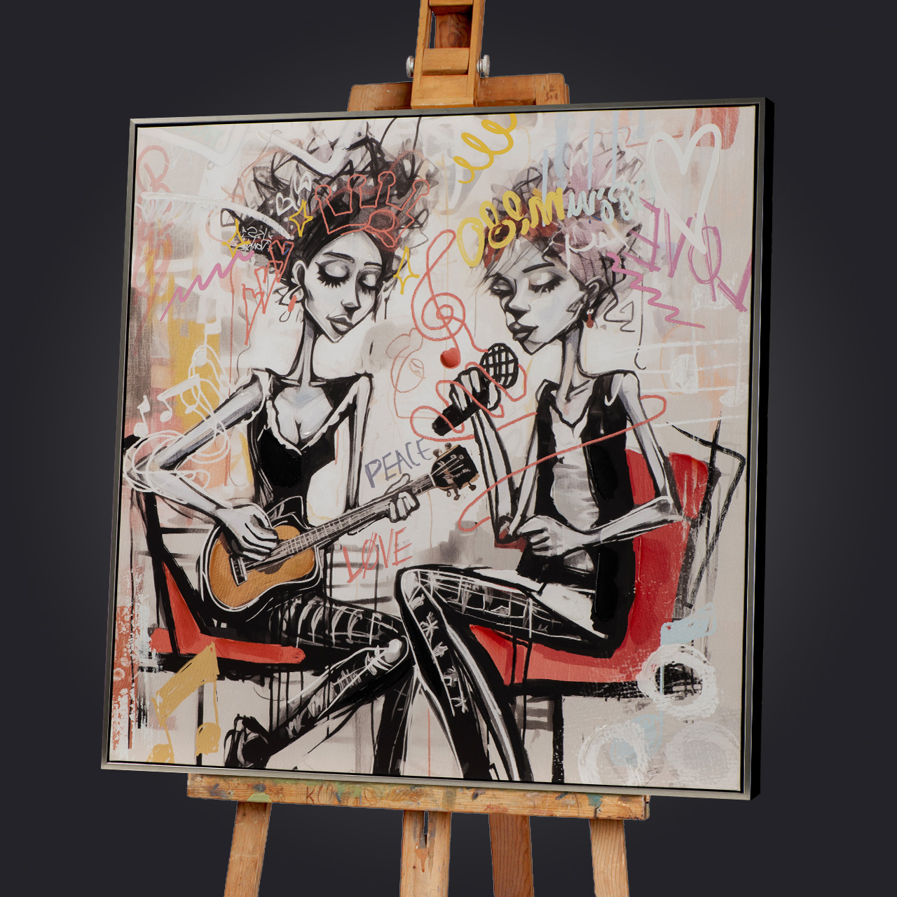 Gemälde-Let The Musik Play-image LAND