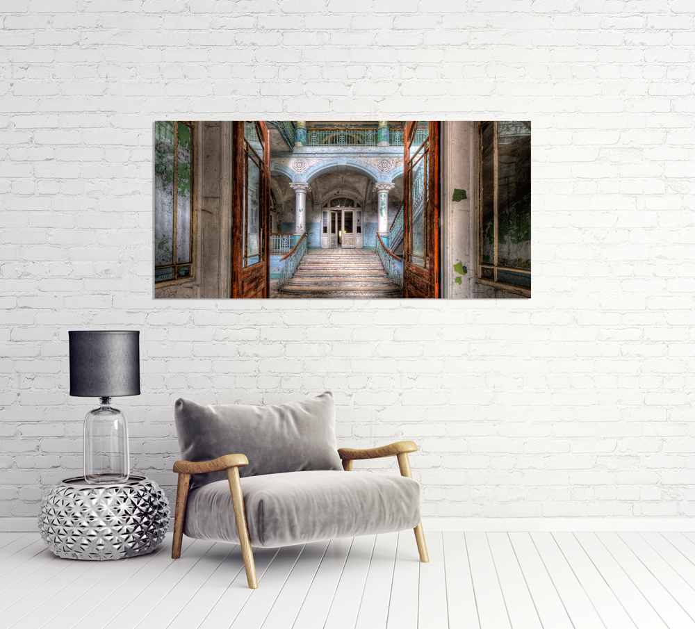 Alubild-Lost Place Treppe 2-image LAND