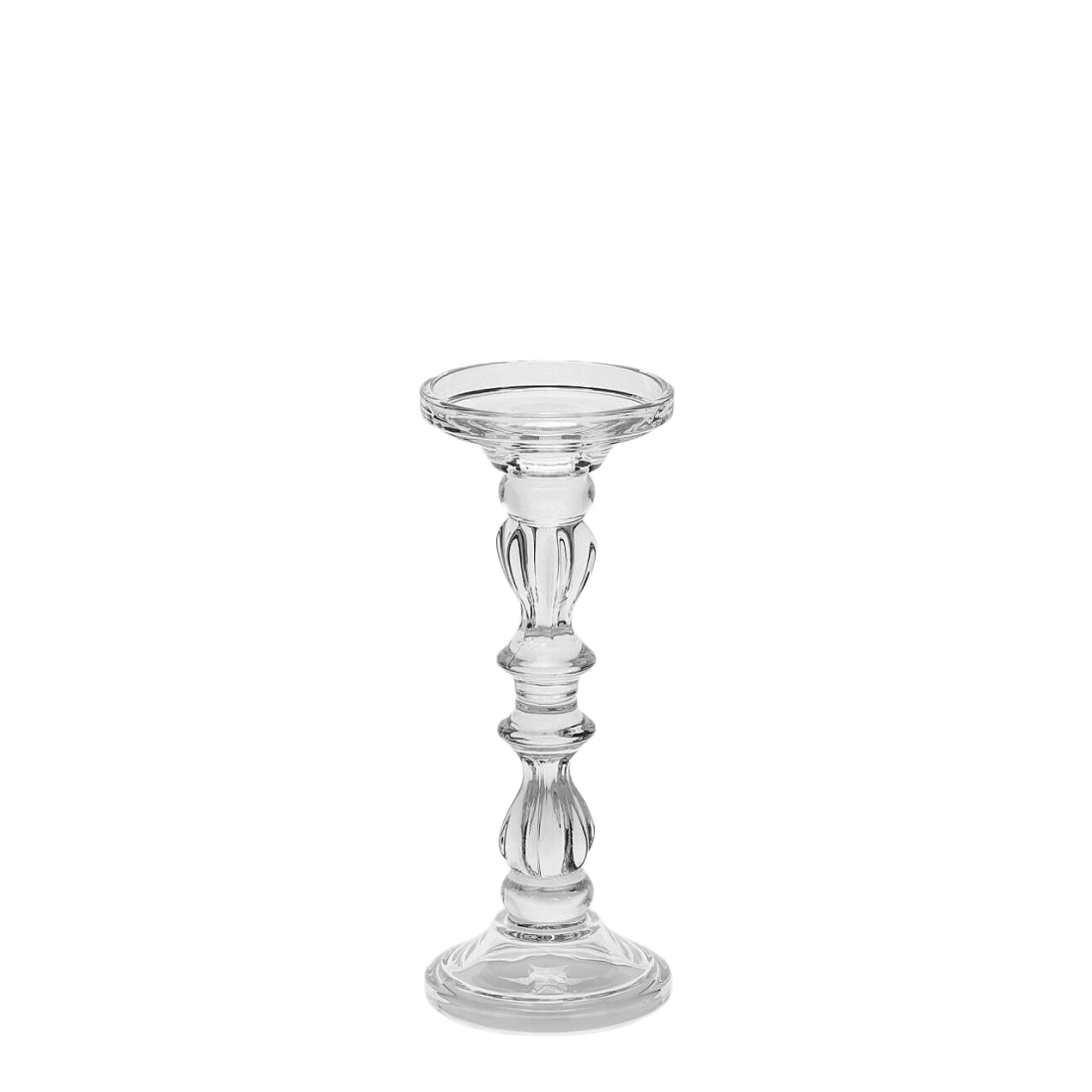 Kerzenständer Kristallglas H: 25 cm Edg