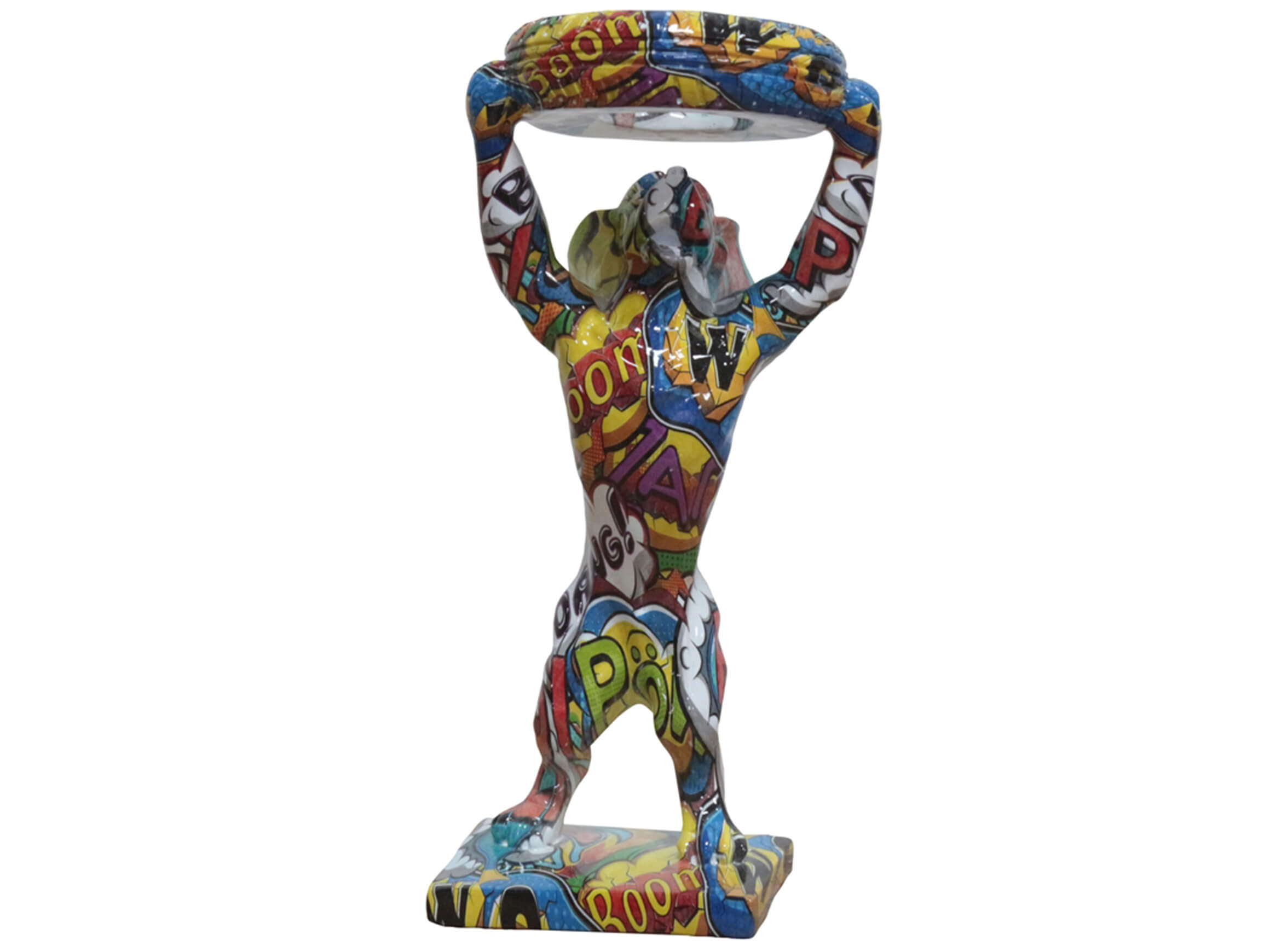 Skulptur Power Maus image LAND / Grösse: 16 x 32 cm