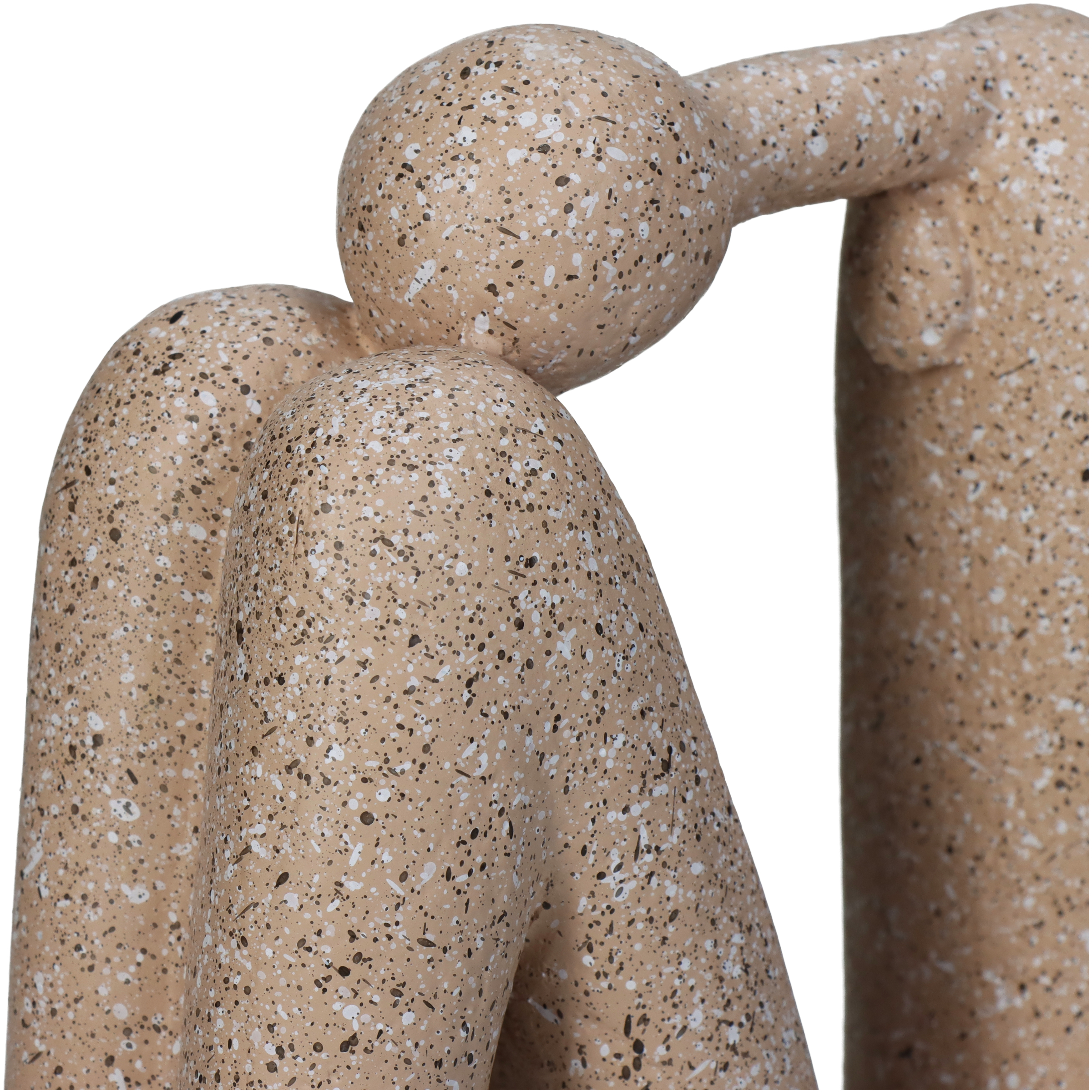 Figur Mensch Sitzend, Beige H: 20 cm Kersten