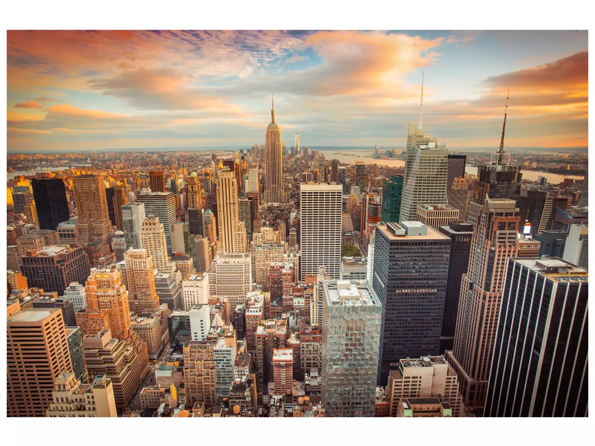 Digitaldruck auf Acrylglas New York Skyline image LAND