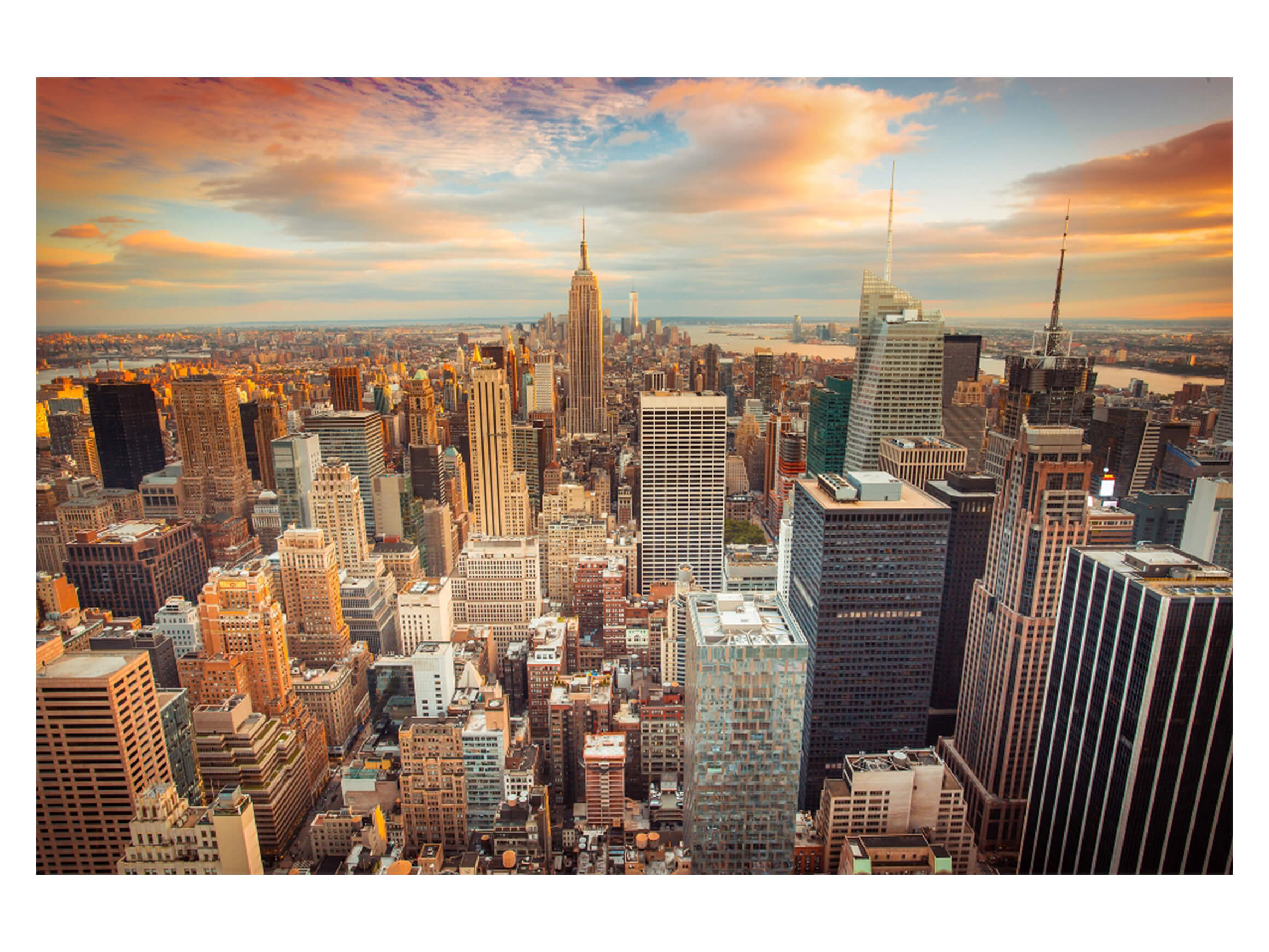 Digitaldruck auf Acrylglas New York Skyline image LAND