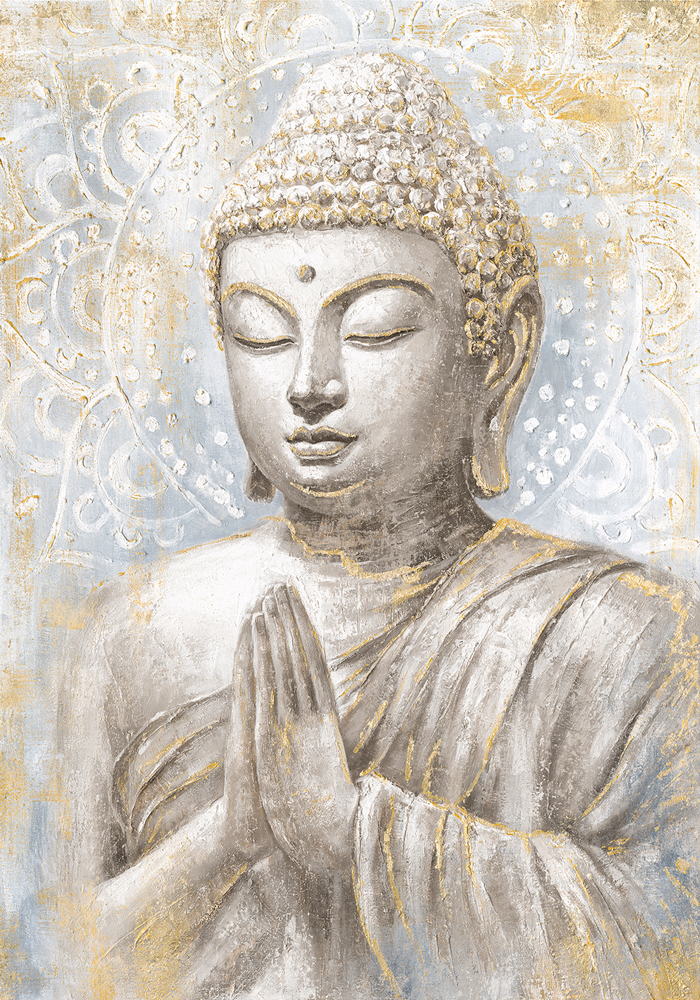Gemälde Meditierender Buddha Gold image LAND