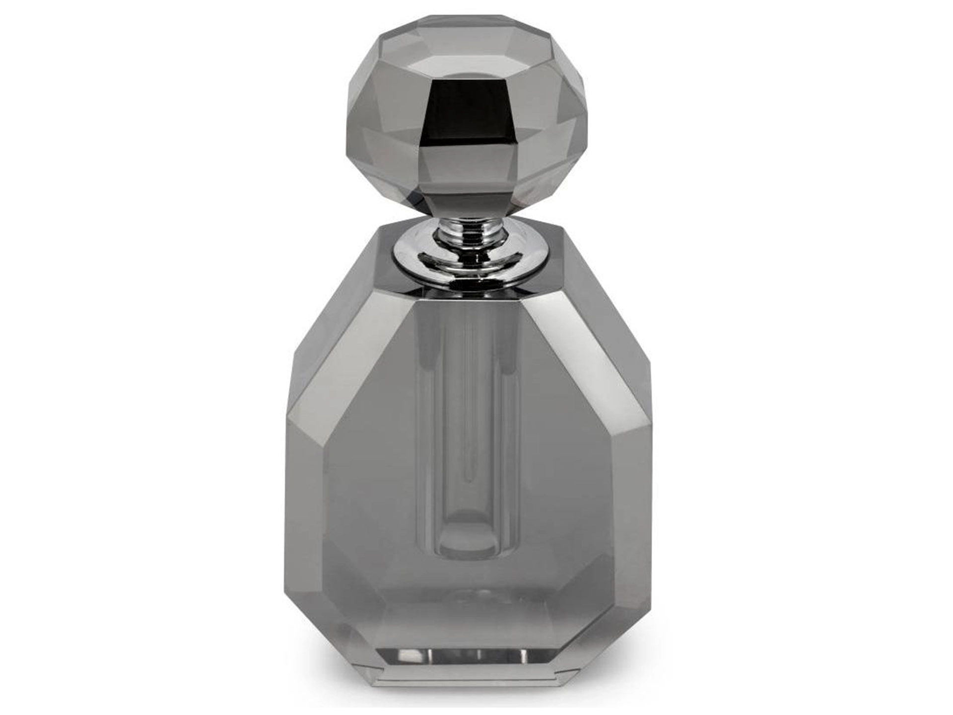 Parfum Flakon Romeo Kristallglas Grau H: 12 cm Abhika