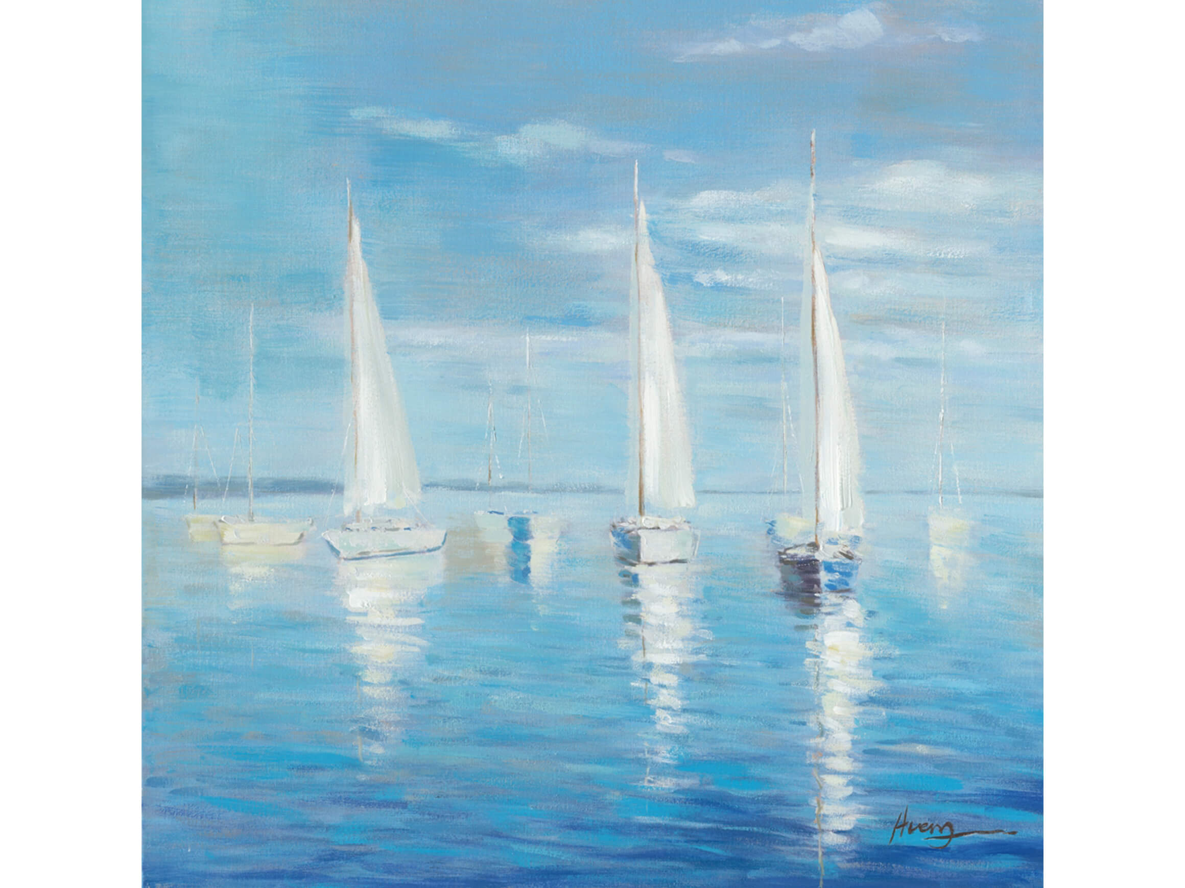 Bild Segelboote in Weiss image LAND