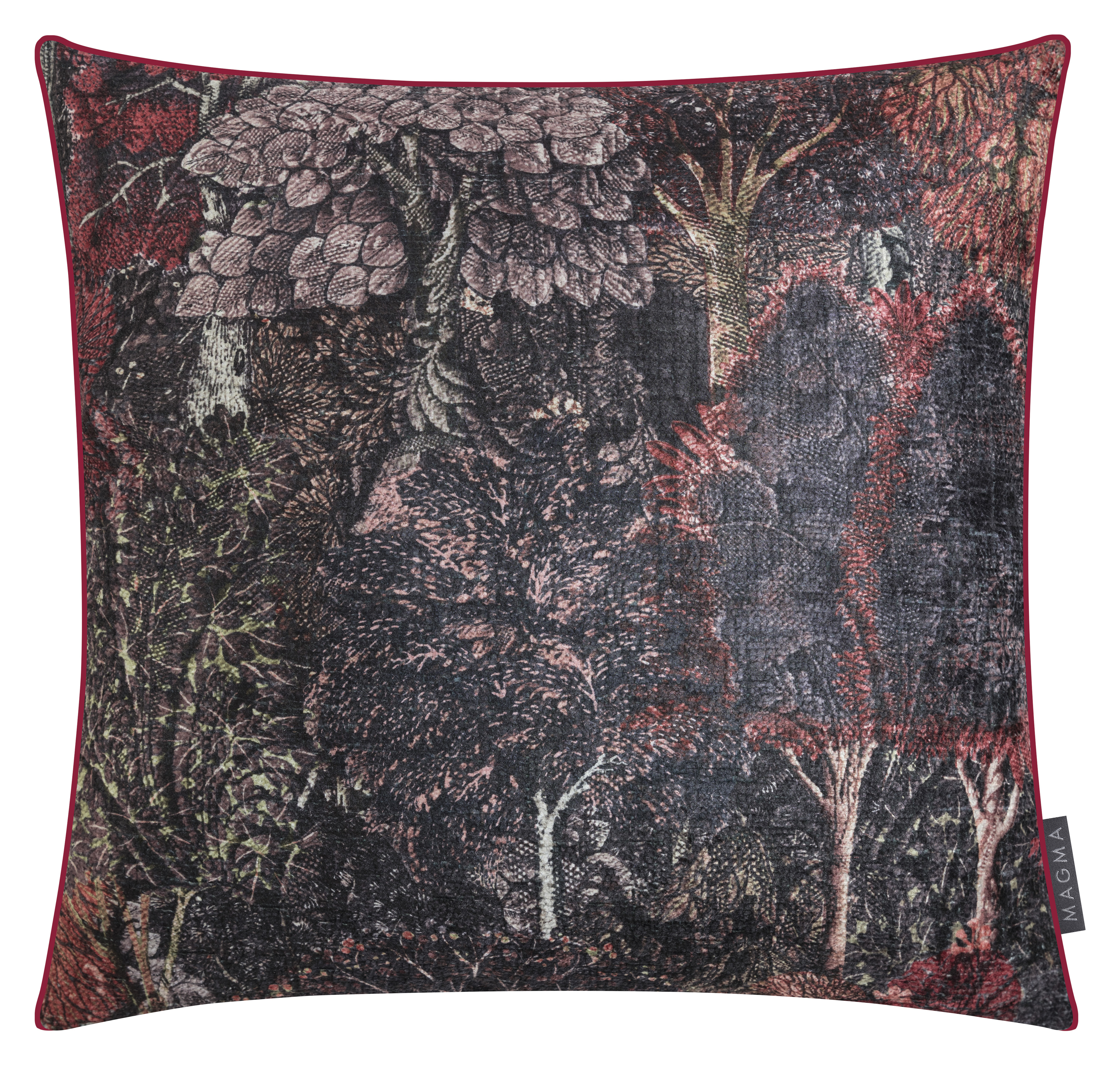 Kissenhülle Lanya, Bordeaux 45x45 cm Magma / Farbe: