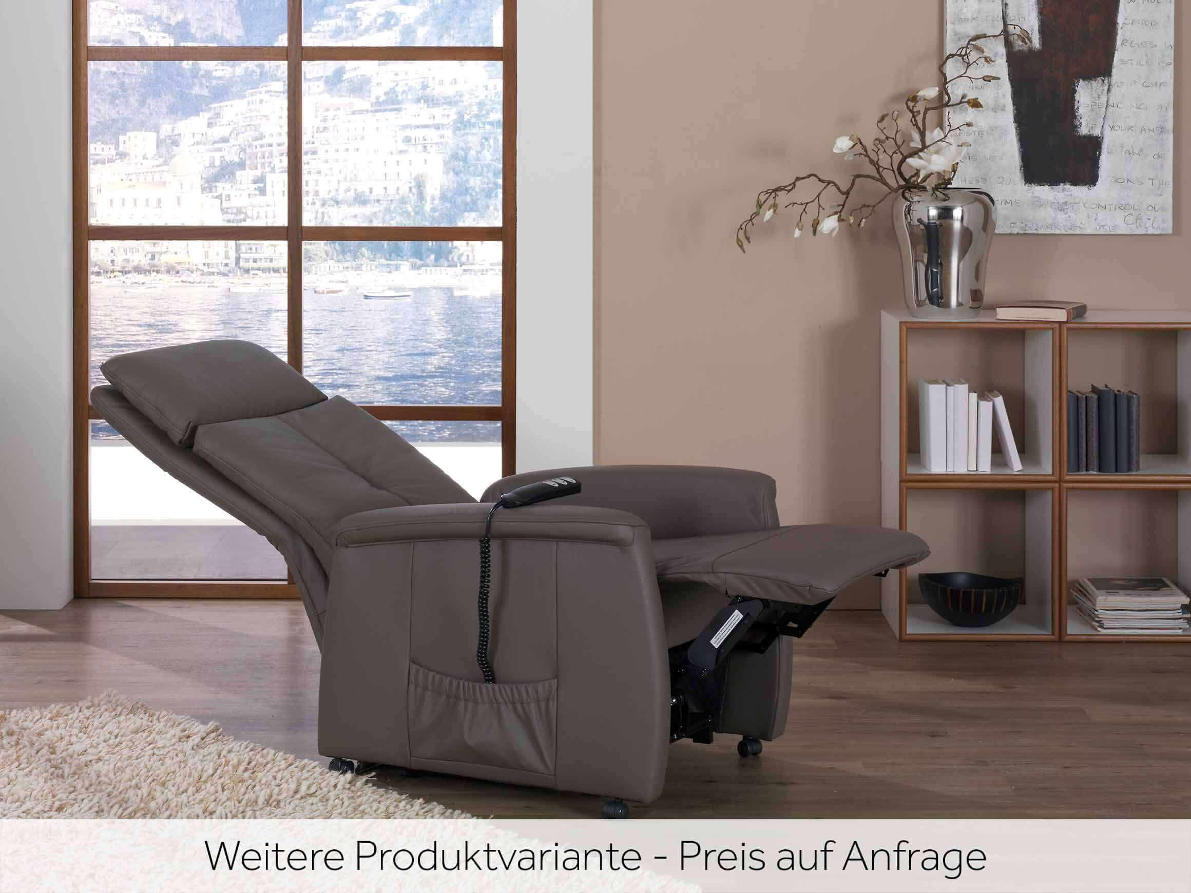 Relaxer Delto, Leder, Elektrisch Verstellbar, b 72 cm t