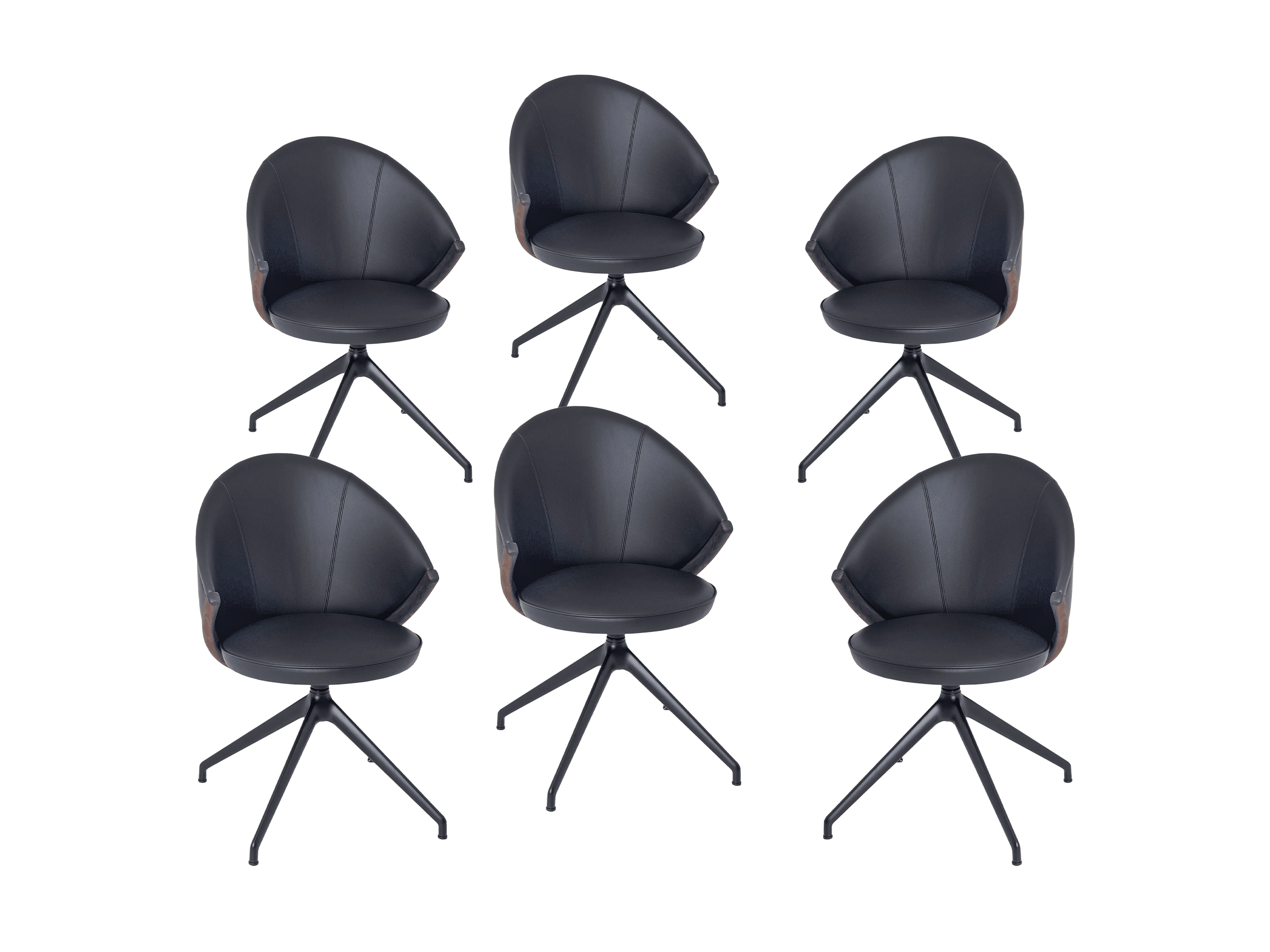 Bow chair - set of 6 Willisau