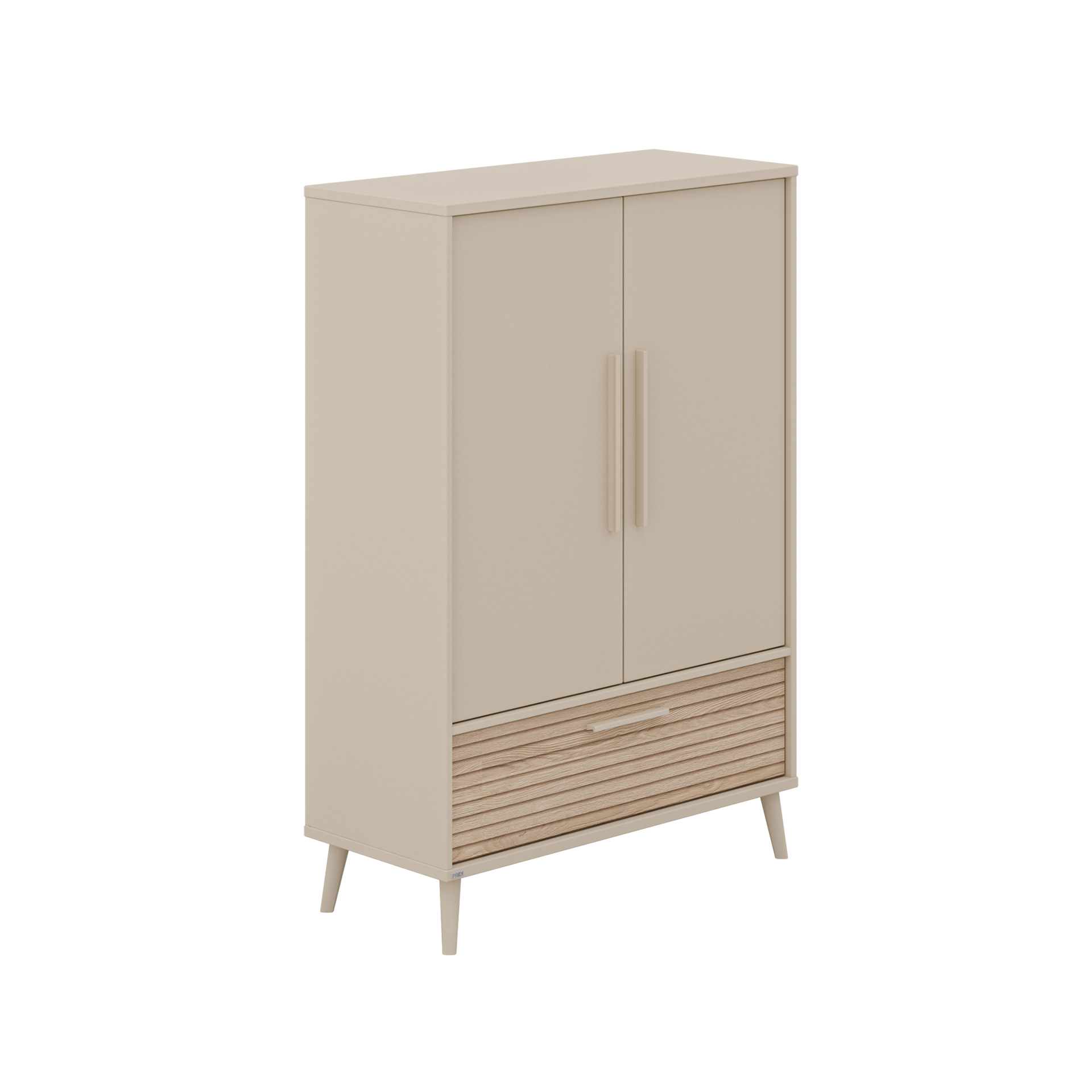 Kleiderschrank Eefje Tiny von Paidi / Farbe: Cashmere/groovy Oak / Grösse: 41 x 95 cm