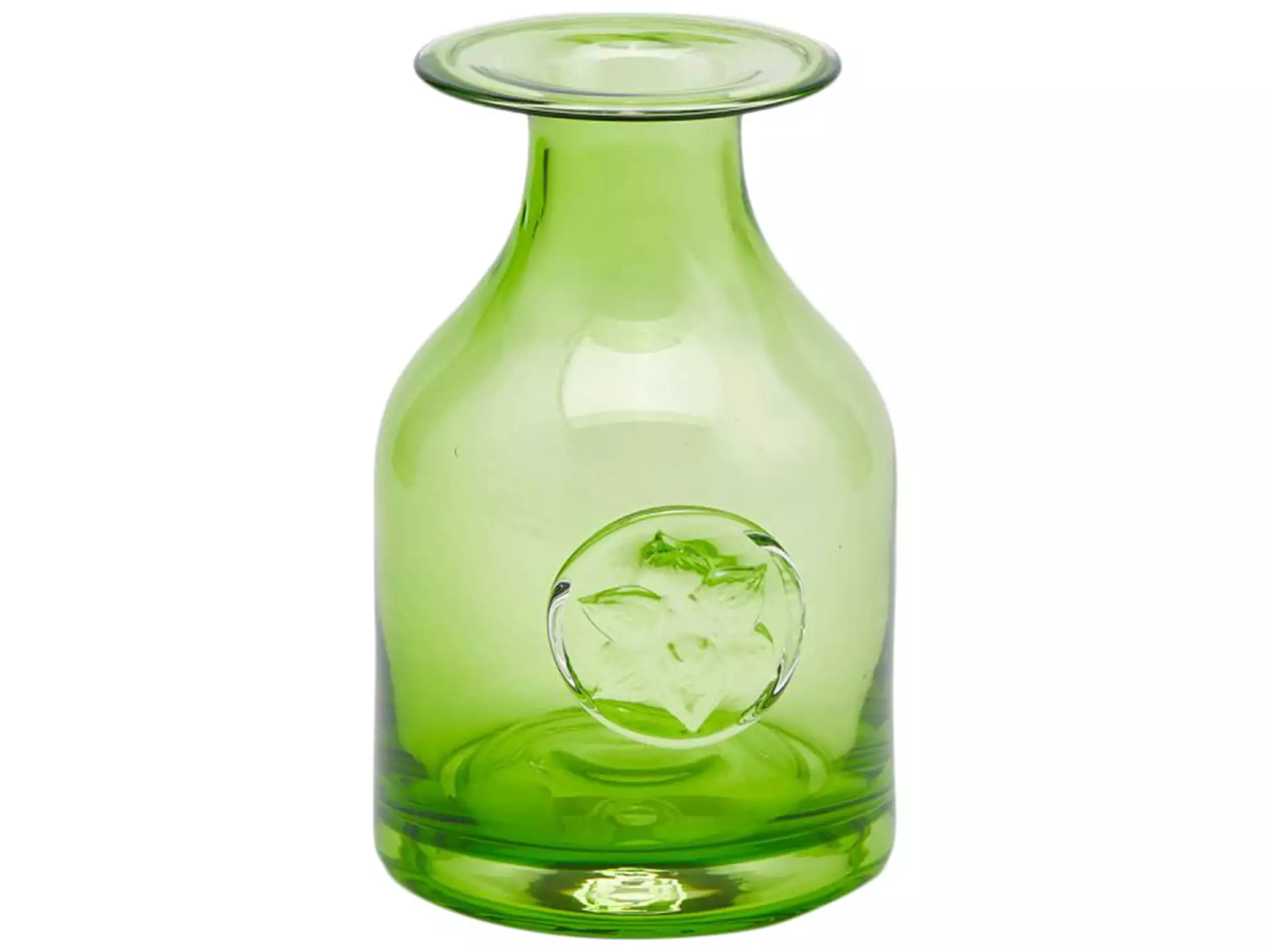 Vase Flaschenvase mit Wappen Grün H: 15 cm Edg / Farbe: Grün