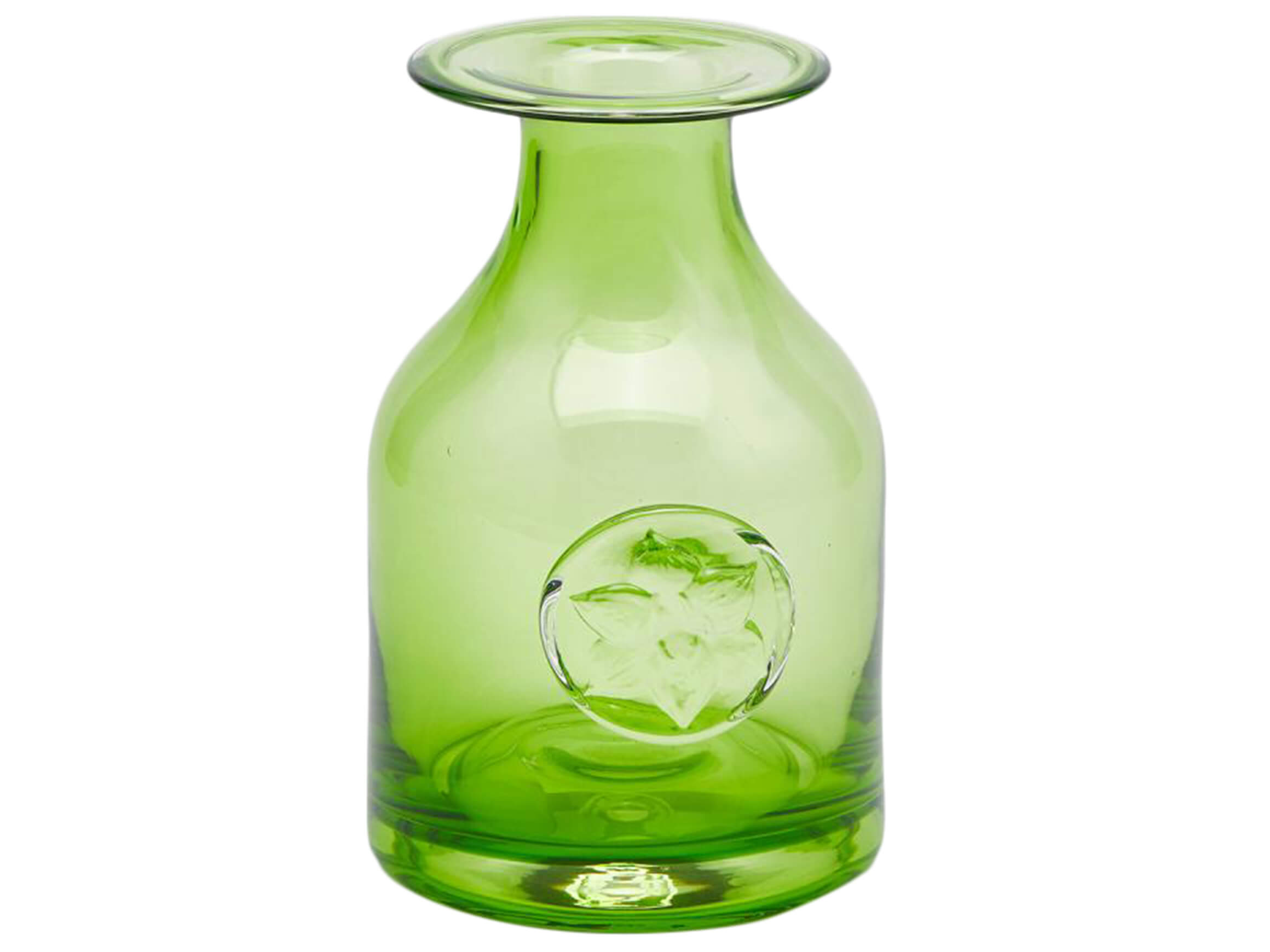 Vase Flaschenvase mit Wappen Grün H: 15 cm Edg / Farbe: Grün