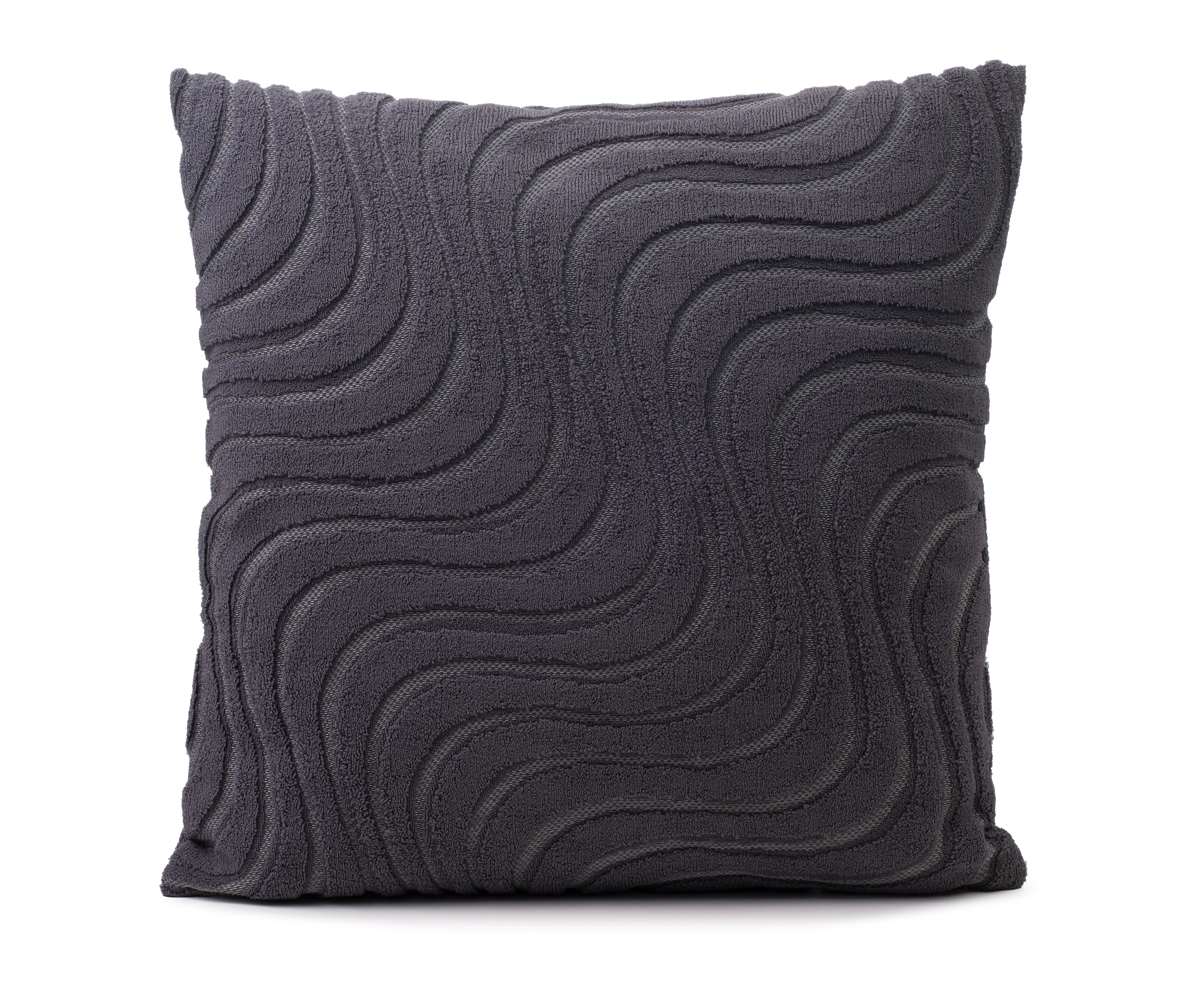 Kissenhülle Ocean Anthrazit 50x50 cm Gözze Ambiente Trendlife / Farbe: