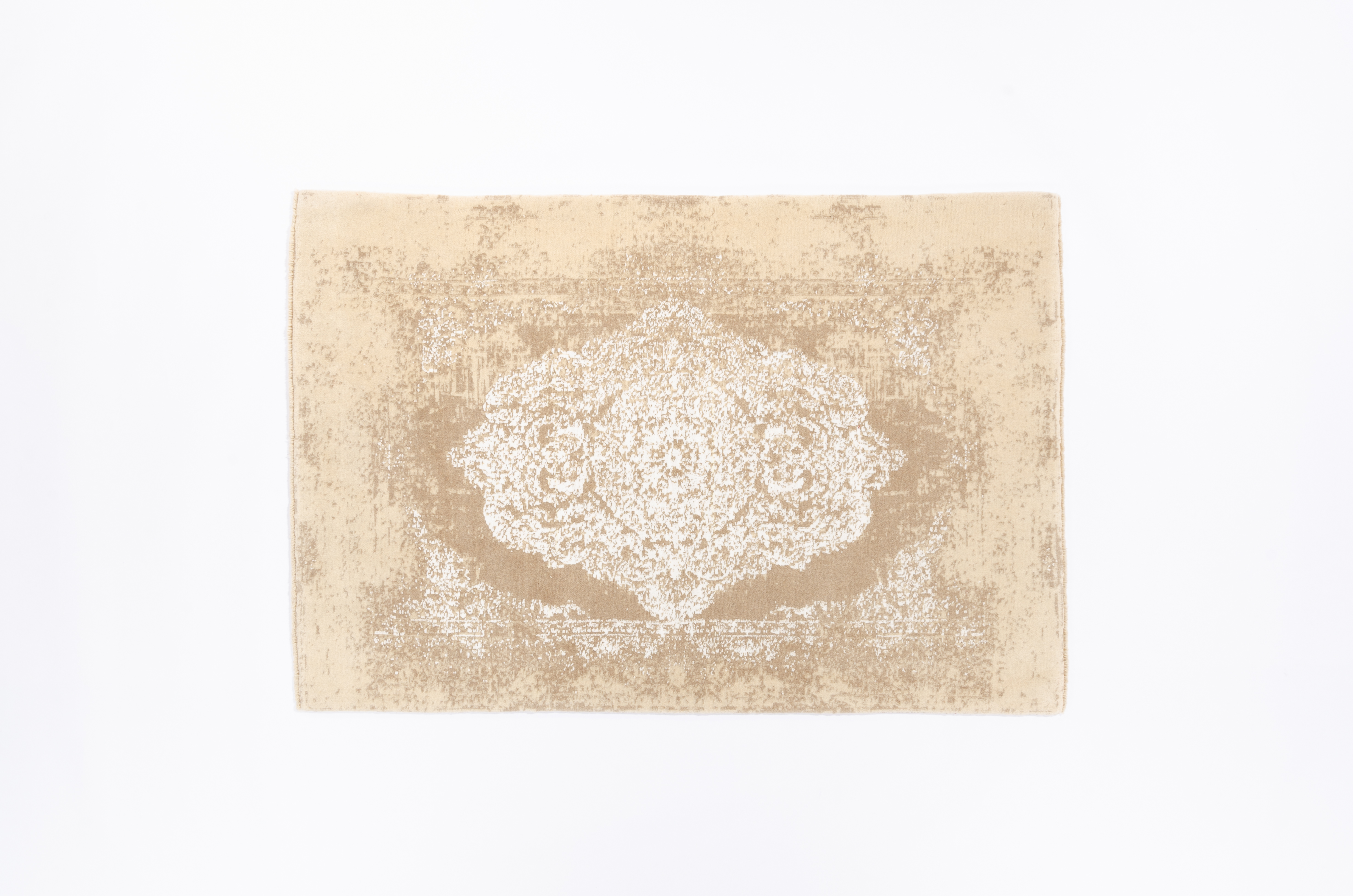 Moderner Teppich Vintage Moda Negra/ Farbe: Beige / Masse (BxT) :123x182 cm