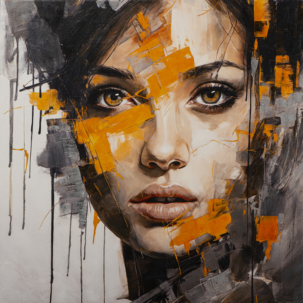 Gemälde-Brown Eye Girl-image LAND