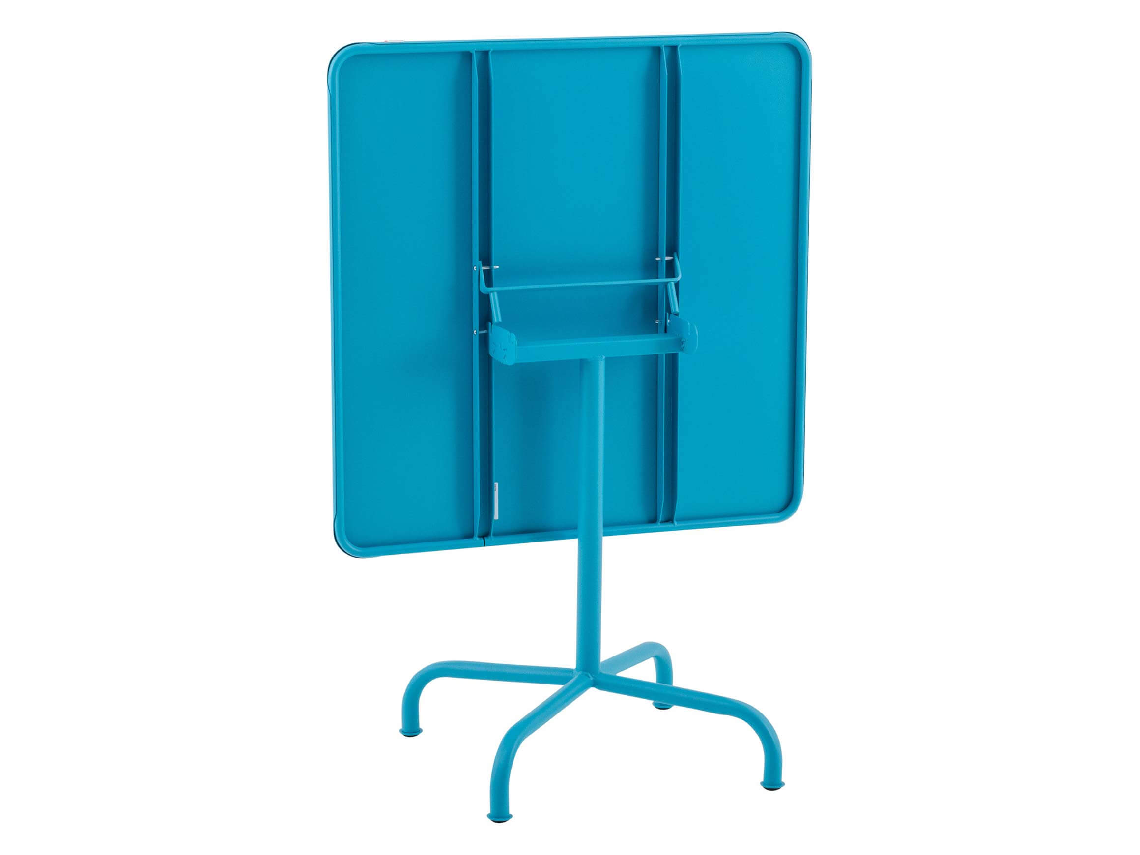 Metall-Tisch Rigi Quadratisch von Schaffner / Farbe: Türkis / Grösse: 80 x 80 cm