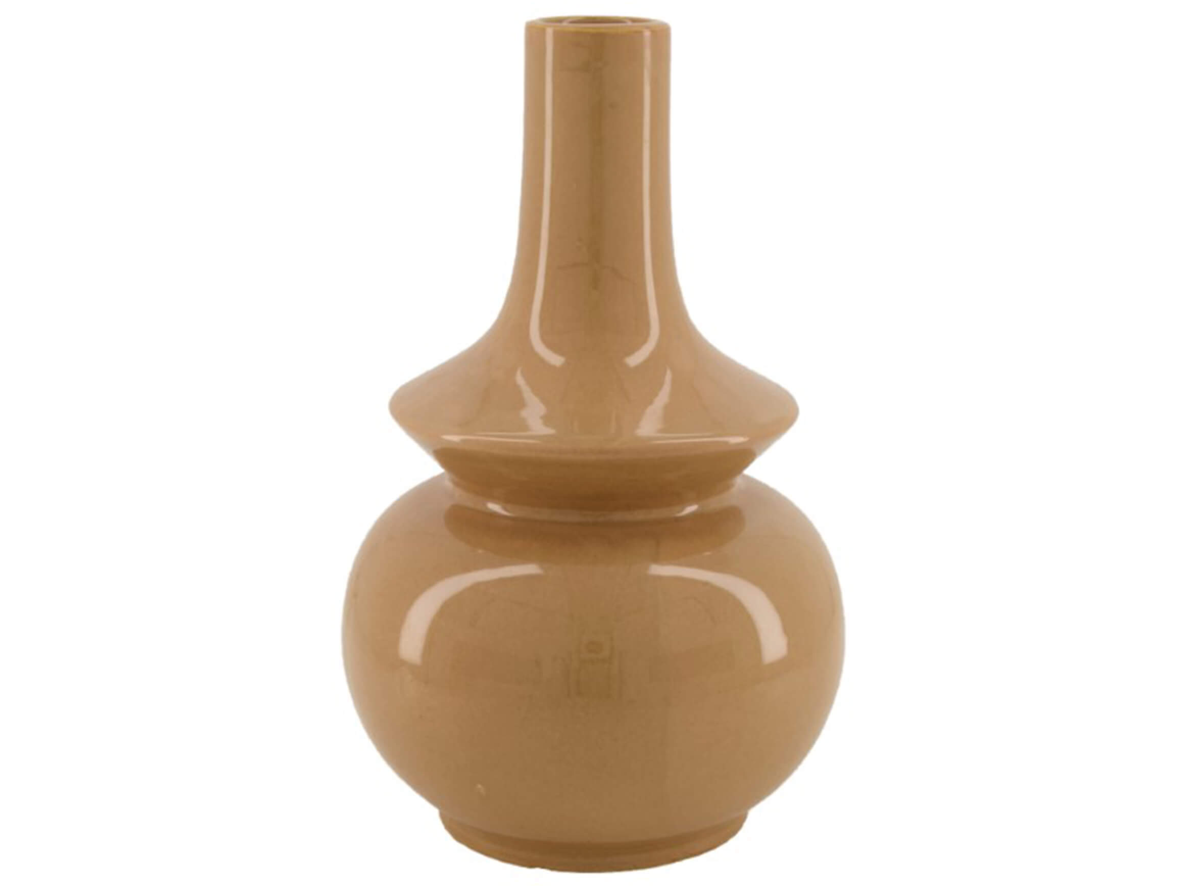 Vase Pagode, Braun H: 28 cm Dijk