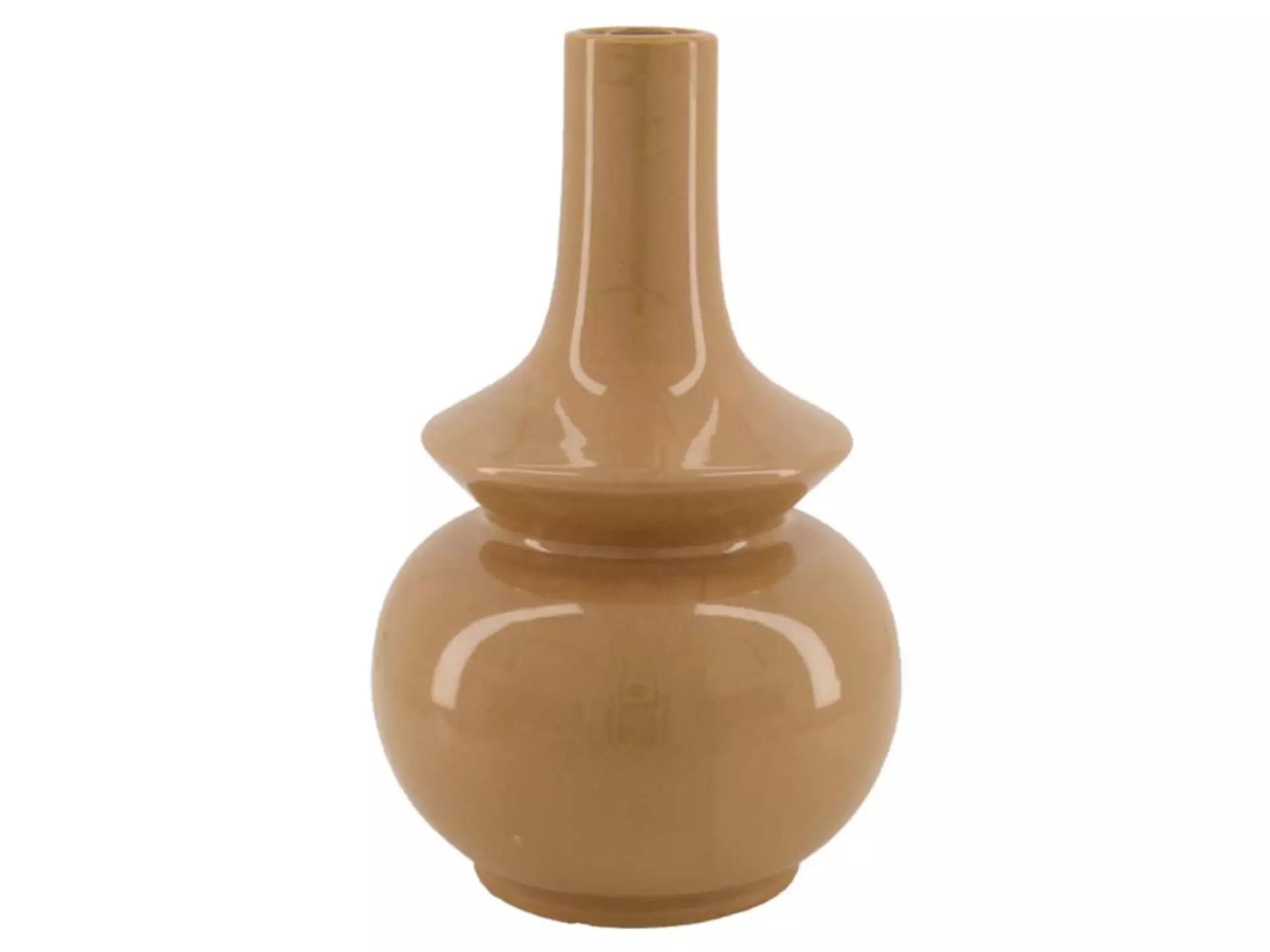 Vase Pagode, Braun H: 28 cm Dijk