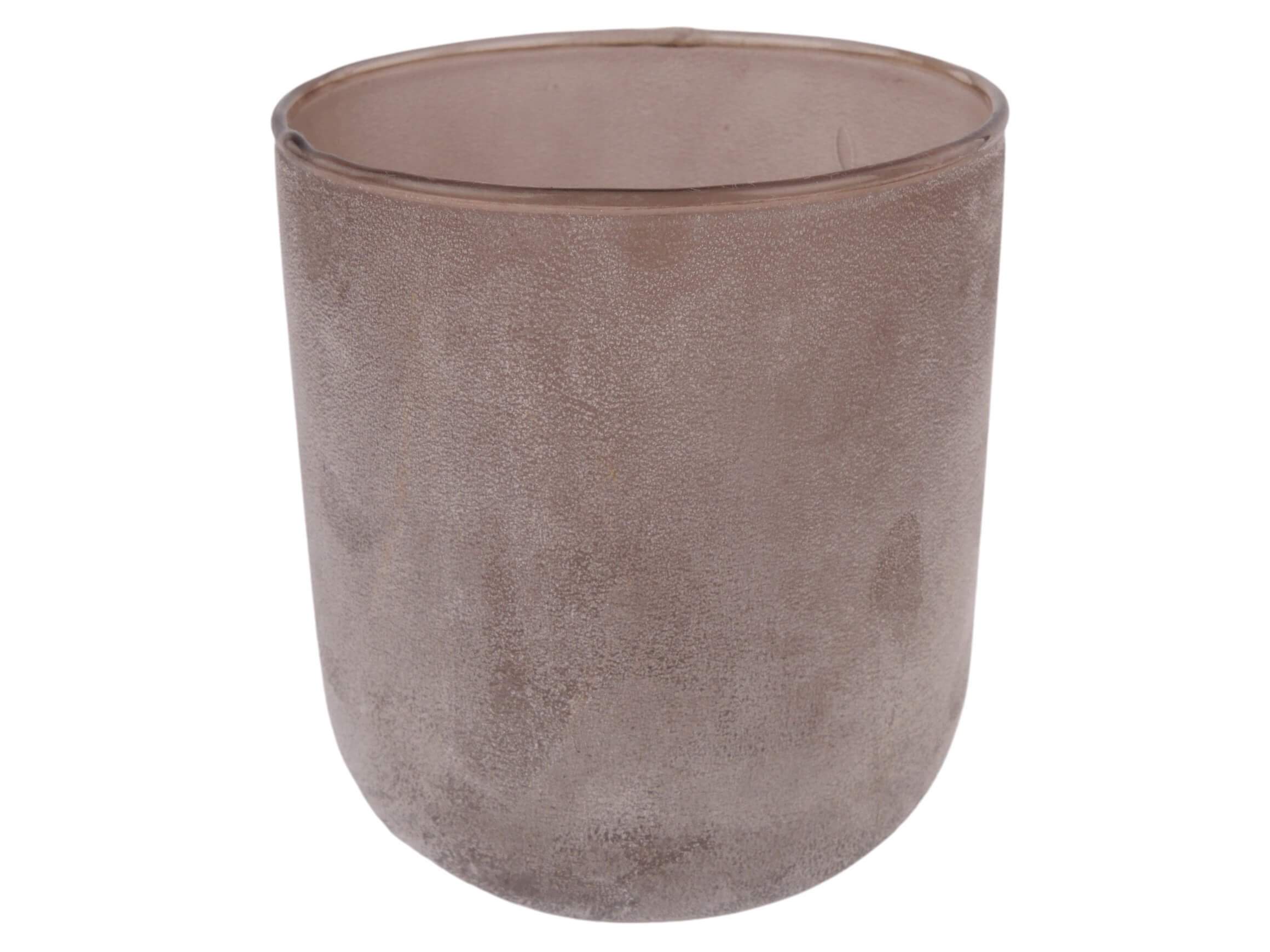 Windlicht Glas Matt Braun D: 10 cm Decofinder