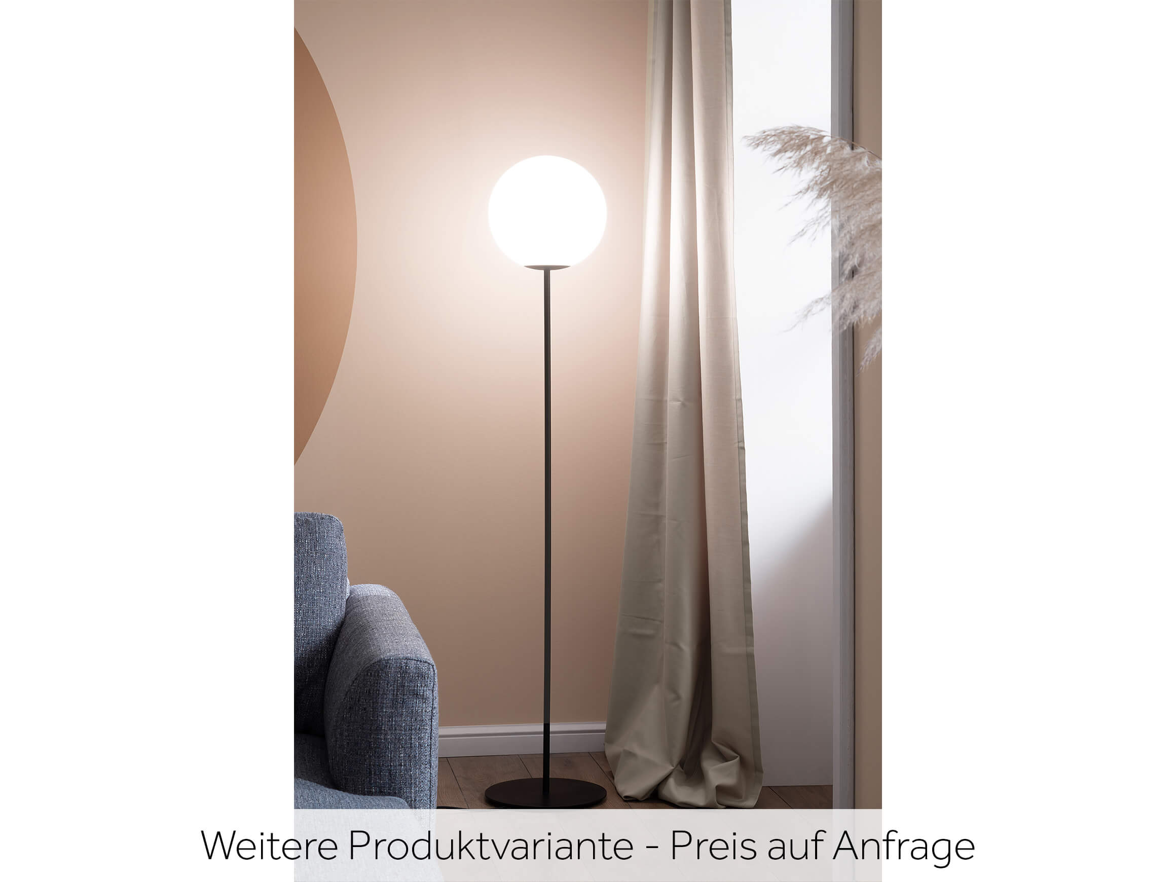 Stehlampe Palais D: 30 cm Fischer & Honsel / Farbe: Schwarz