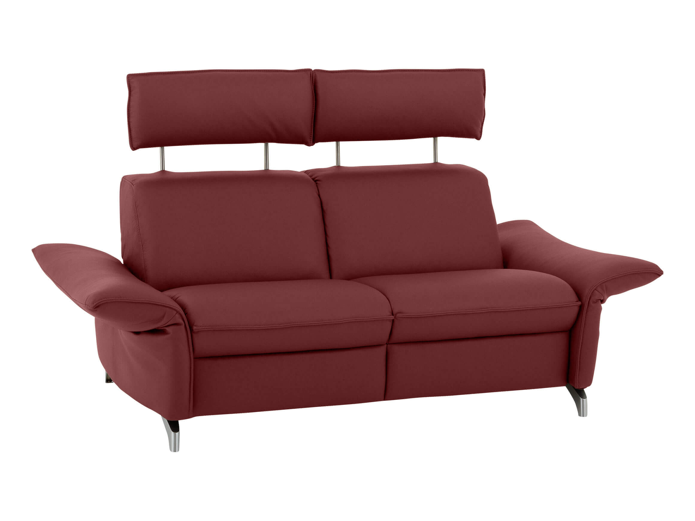 Sofa Catania Basic B: 164 cm Himolla / Farbe: Merlot / Material: Leder Basic