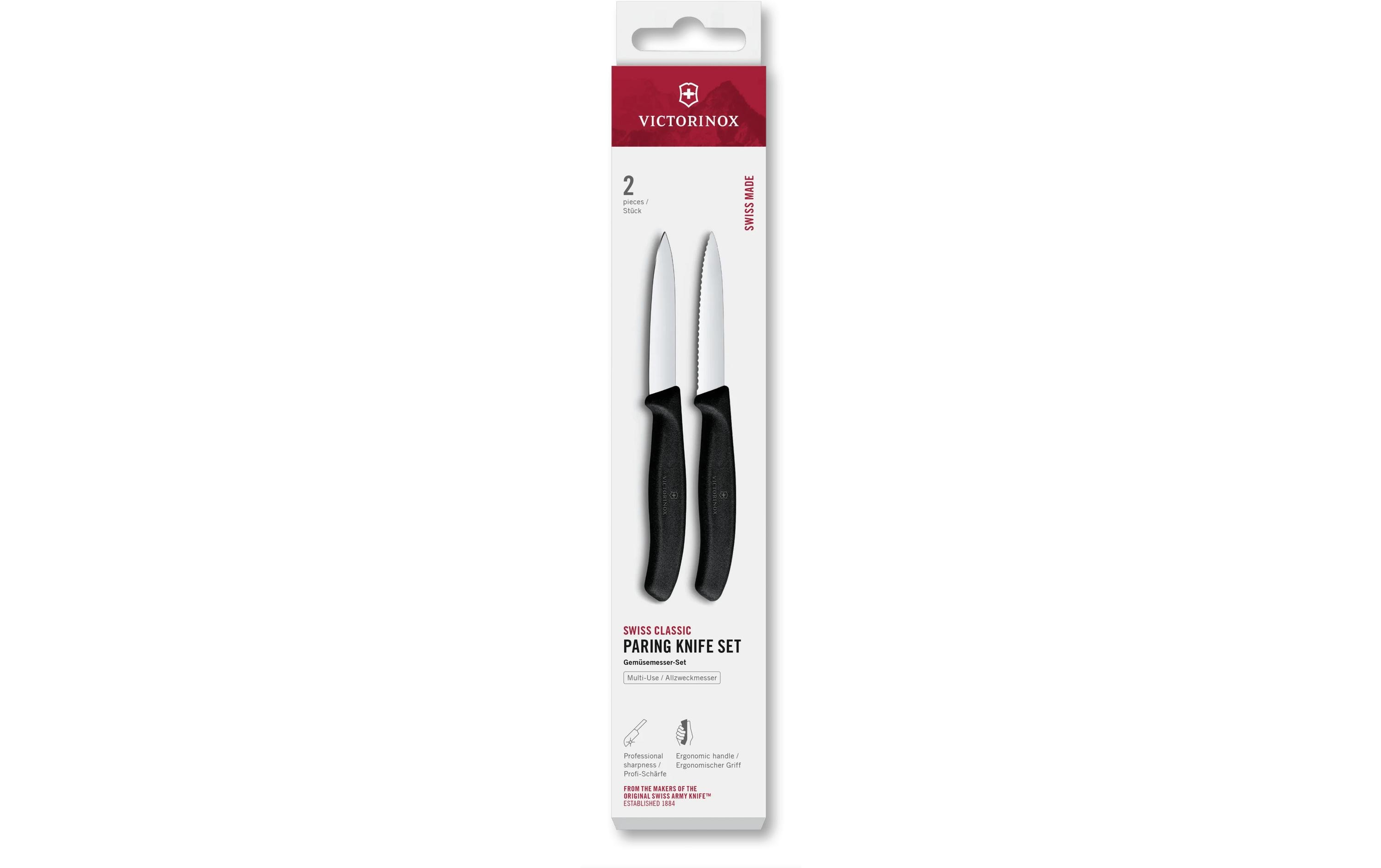Messer-Set Swiss Classic, 8 cm, 2 Stück Von Victorinox Alltron / Farbe: Schwarz