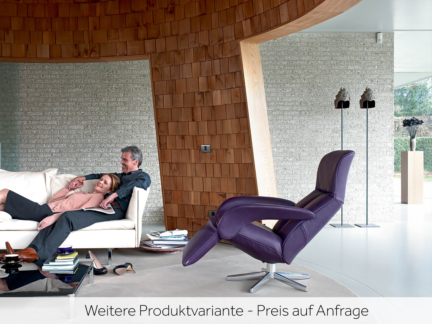 Relaxer jr 7960 Symphony, Leder, Manuell, b 76 cm t