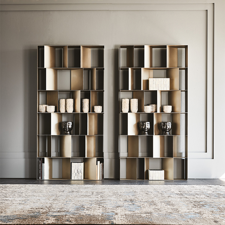 Bücherregal Nautilus Cattelan / Farbe: Grau