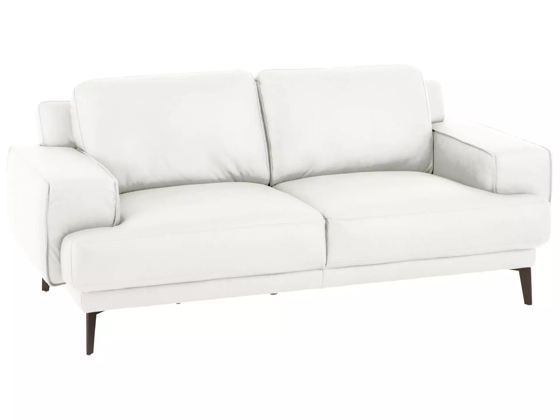 Sofa Foscaari Basic B: 193 cm Schillig Willi / Farbe: White / Material: Leder Basic