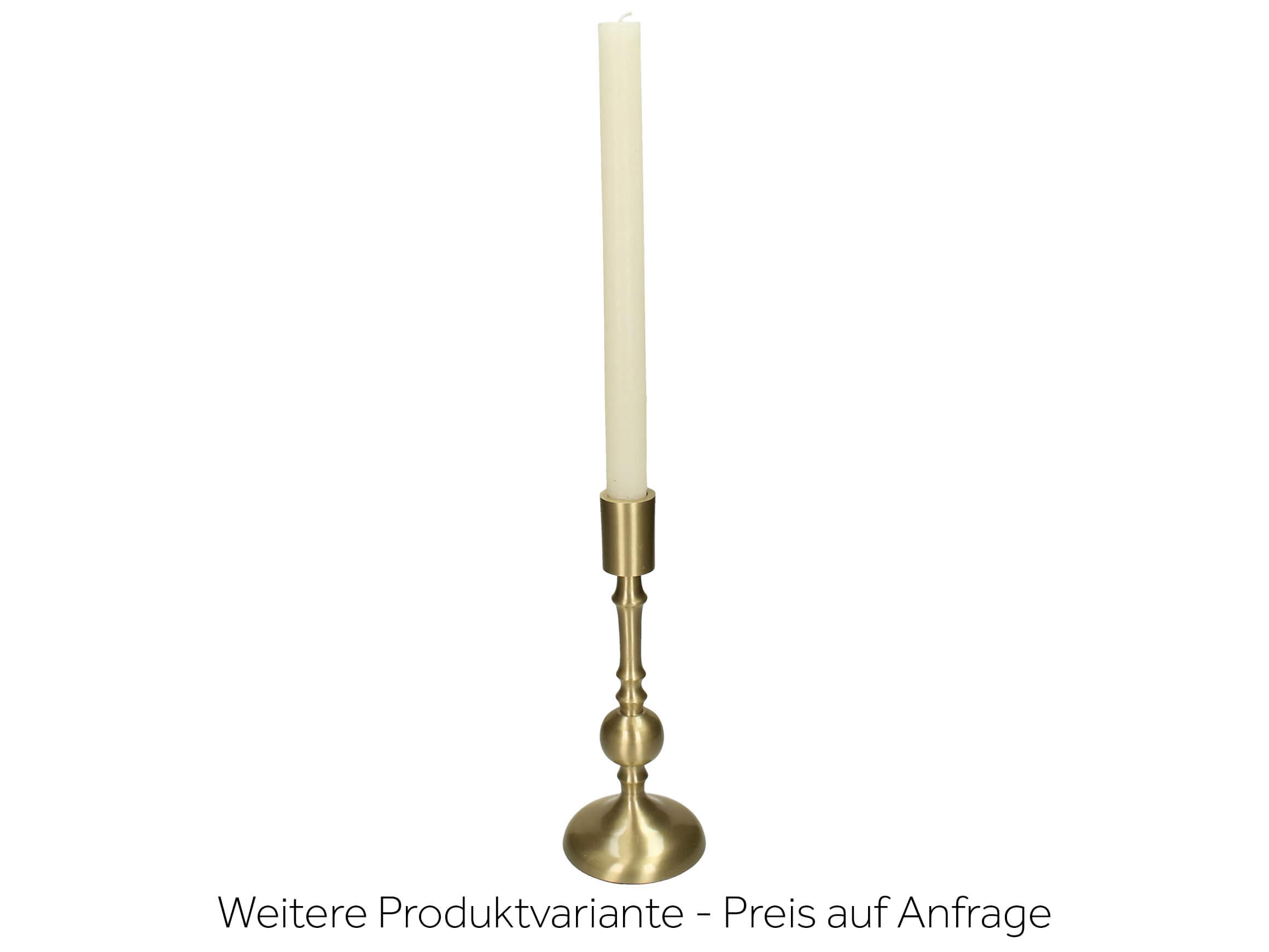 Kerzenleuchter Aluminium Gold H: 24 cm Kersten / Farbe: Gold
