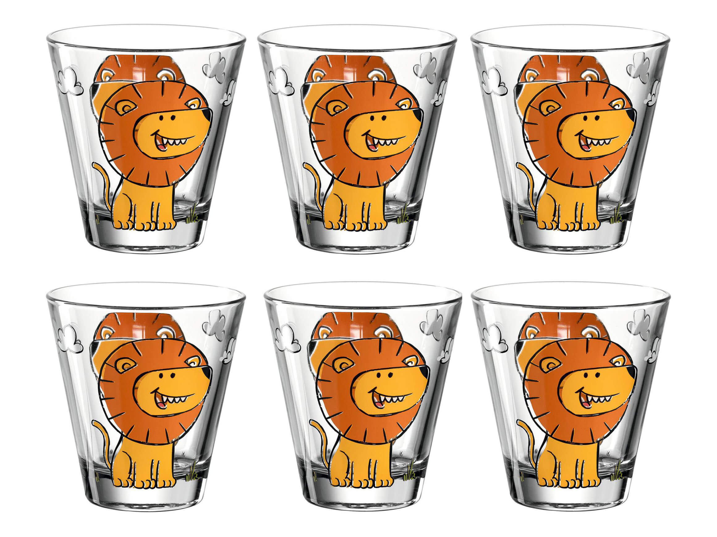 Alltron Trinkglas Für Kinder Bambini Löwe 215 ml, 6 Stück  | Schubiger Möbel