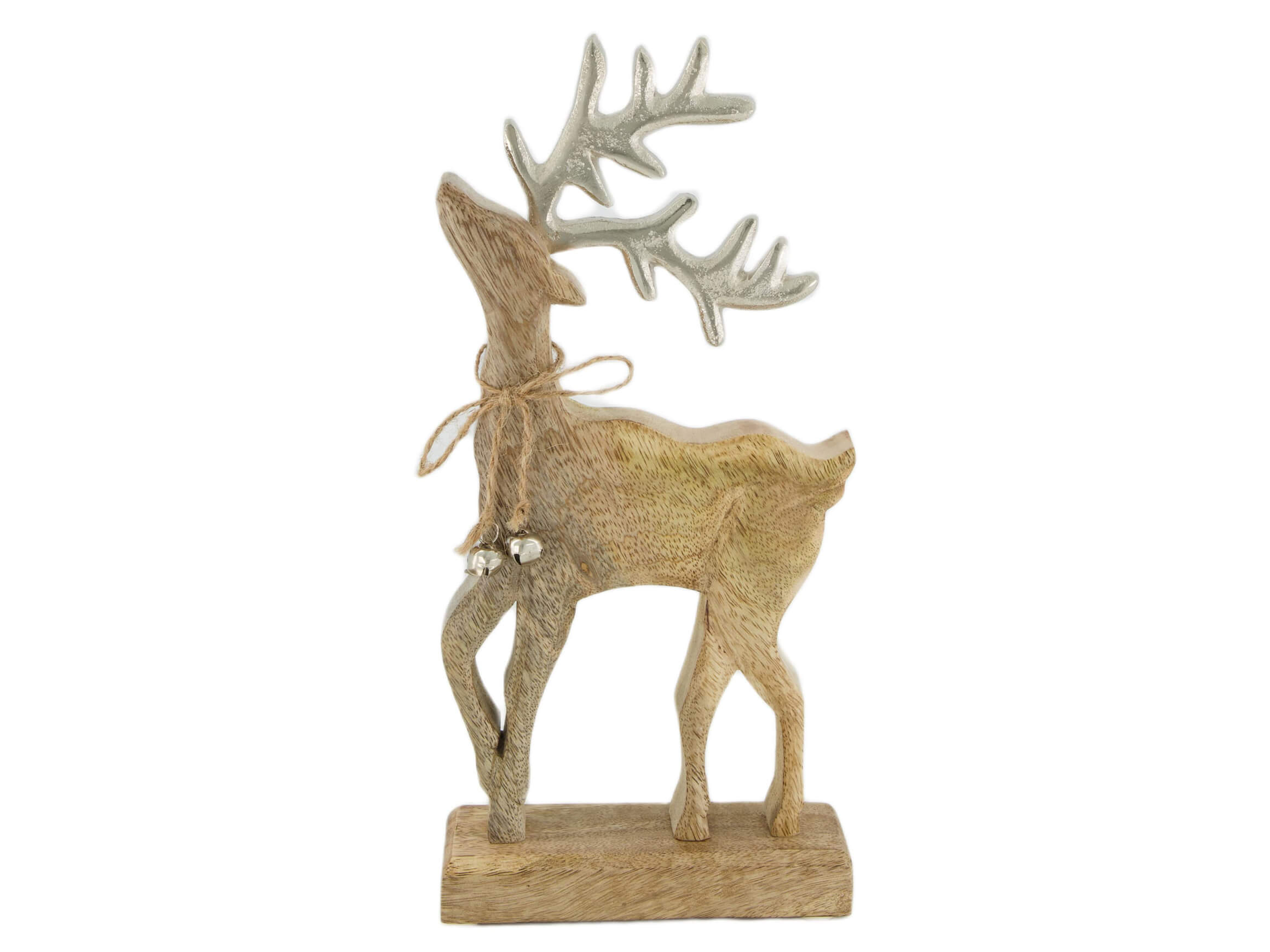 Rentier Mangoholz H: 30 cm Decofinder