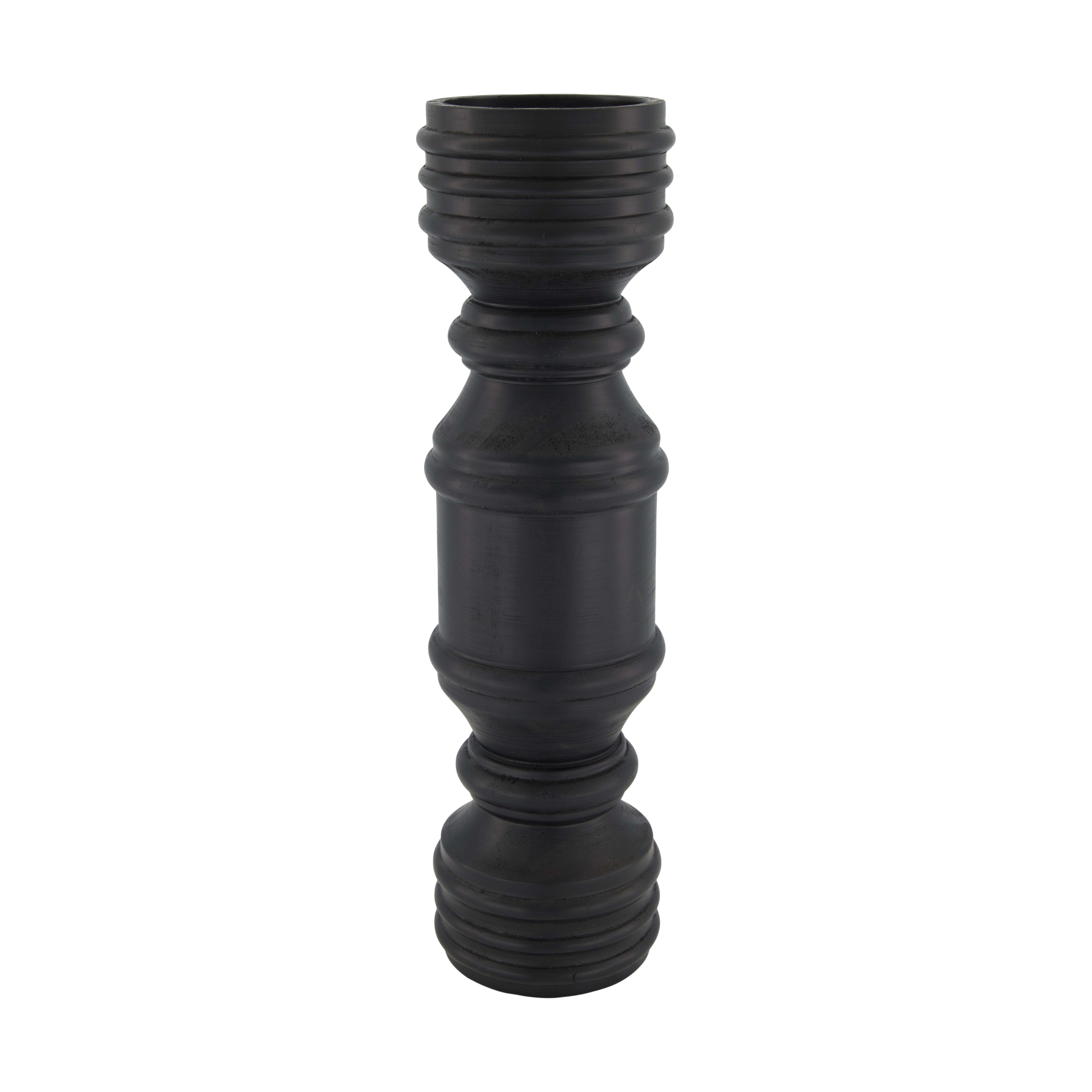 Kerzenständer Kiefernholz, Schwarz Decofinder