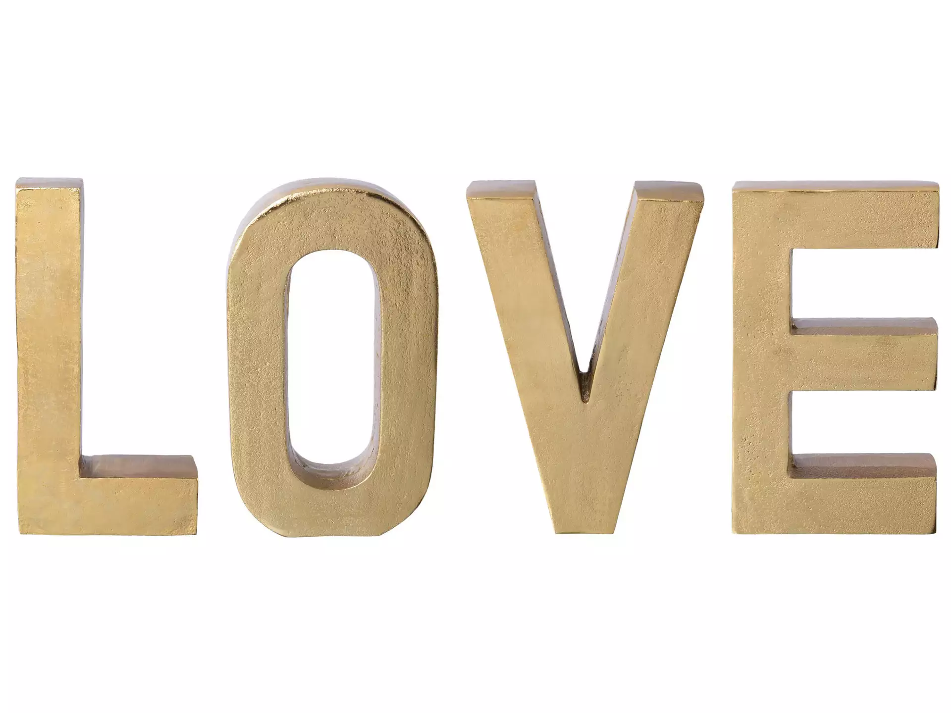 Schriftzug Love, Gold H: 30 cm Gasper