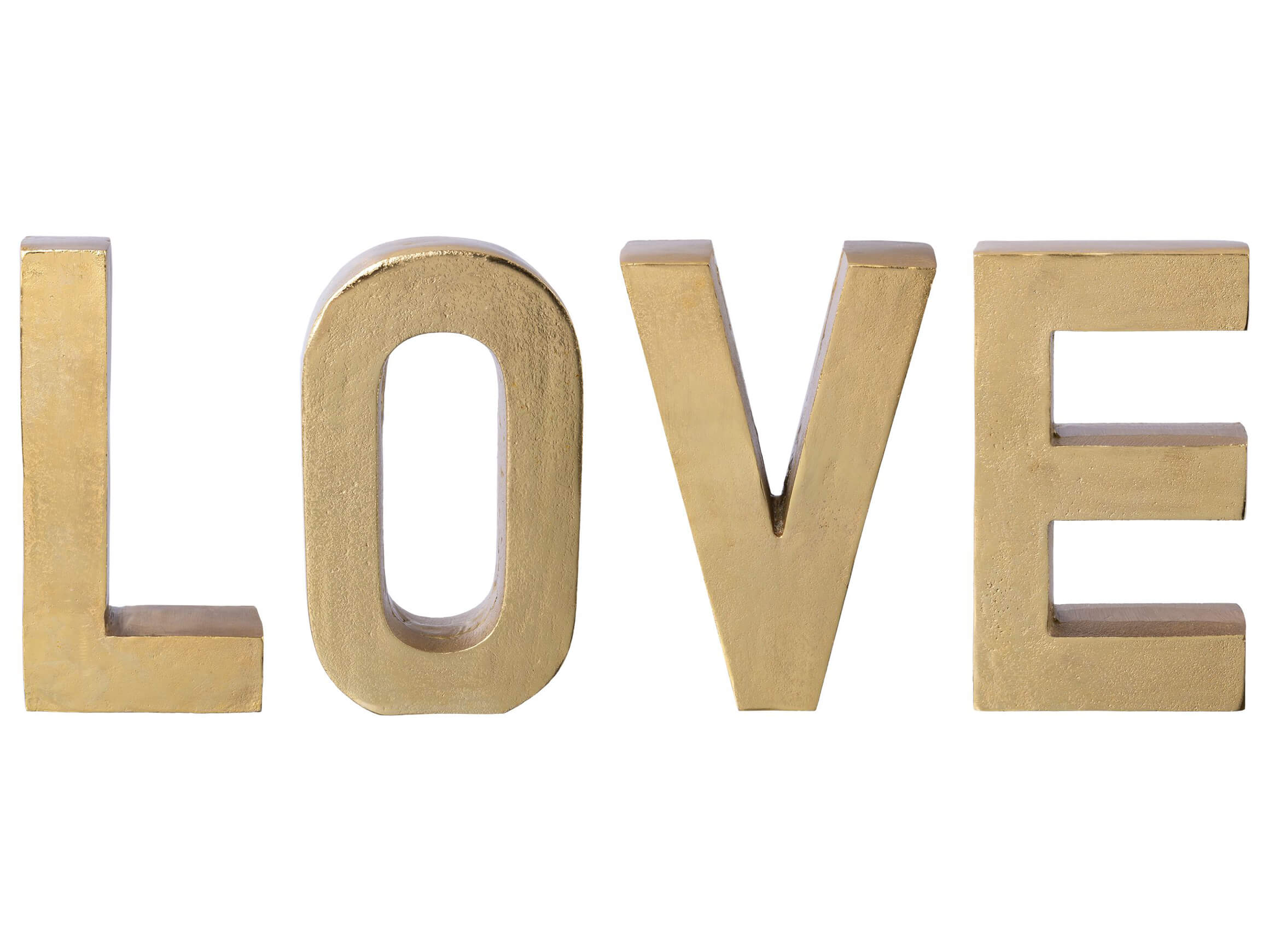 Schriftzug Love, Gold H: 30 cm Gasper