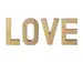 Schriftzug Love, Gold H: 30 cm Gasper