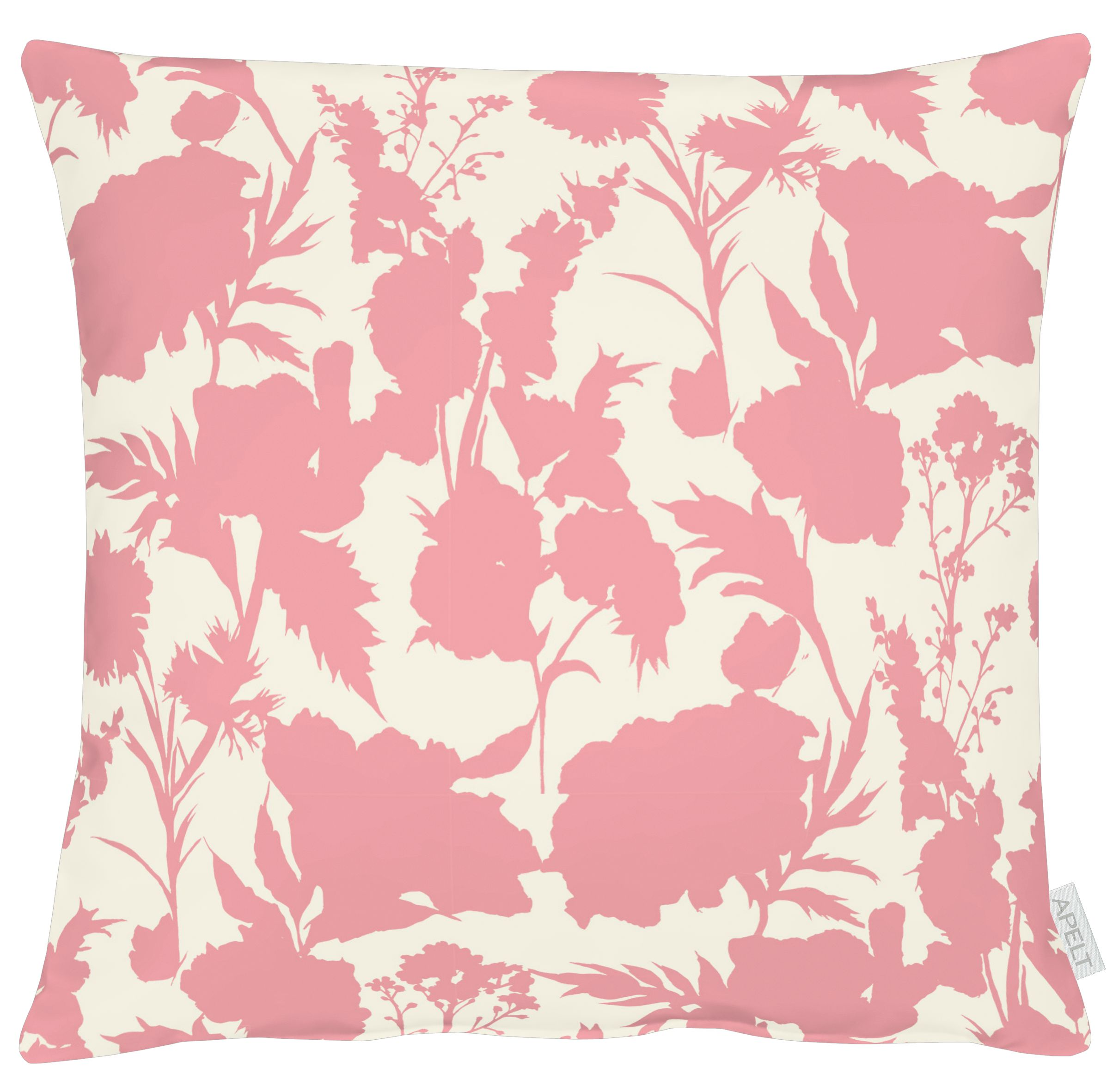 Apelt Kissenhülle Blumenwiese Pink 50x50 cm Rosa | Schubiger Möbel