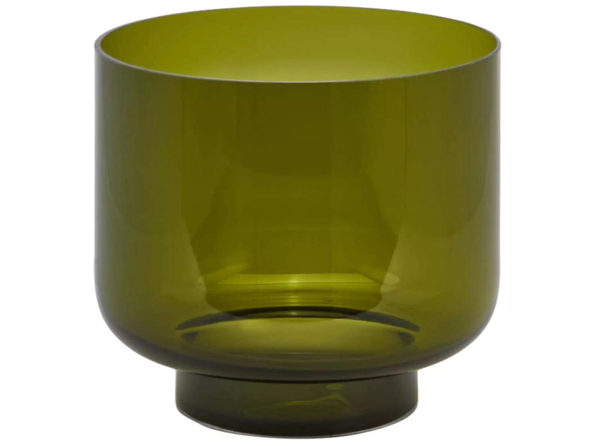 Vase Zylinder Olivgrün H: 24 cm Edg